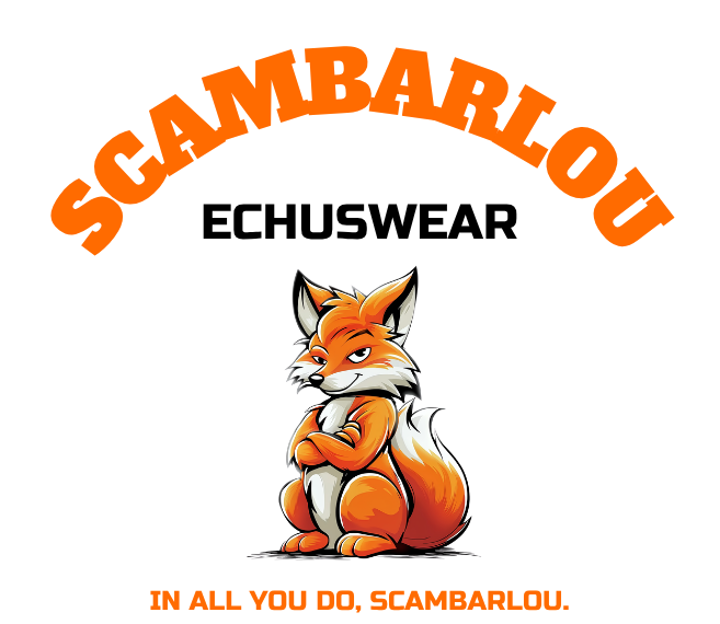 Scambarlou Logo Fox with Tagline