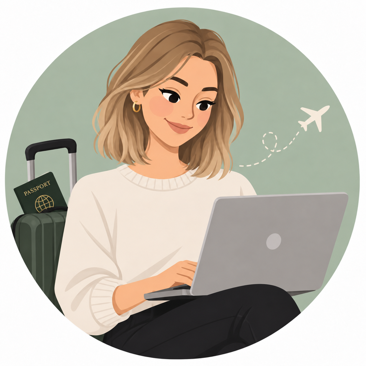 Woman on her laptop