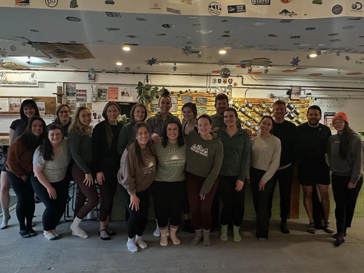 Big thank you to @treeline_outfitters for hosting Pints &amp; Pilates tonight and everyone who came out to support Golden Hour &mdash; the perfect combo of movement and sipping with good people. 🧘🏻&zwj;♀️✨

It is a good reminder to keep showing up 