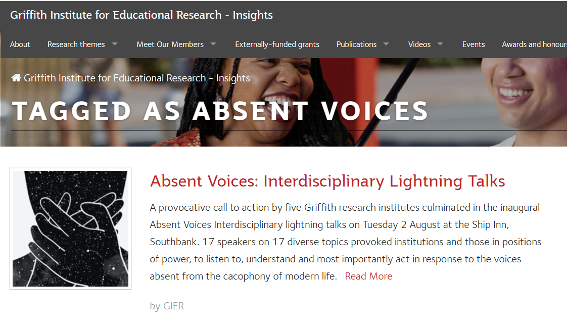 Griffith University Lightning Talk: Community-Based Collaborative Research