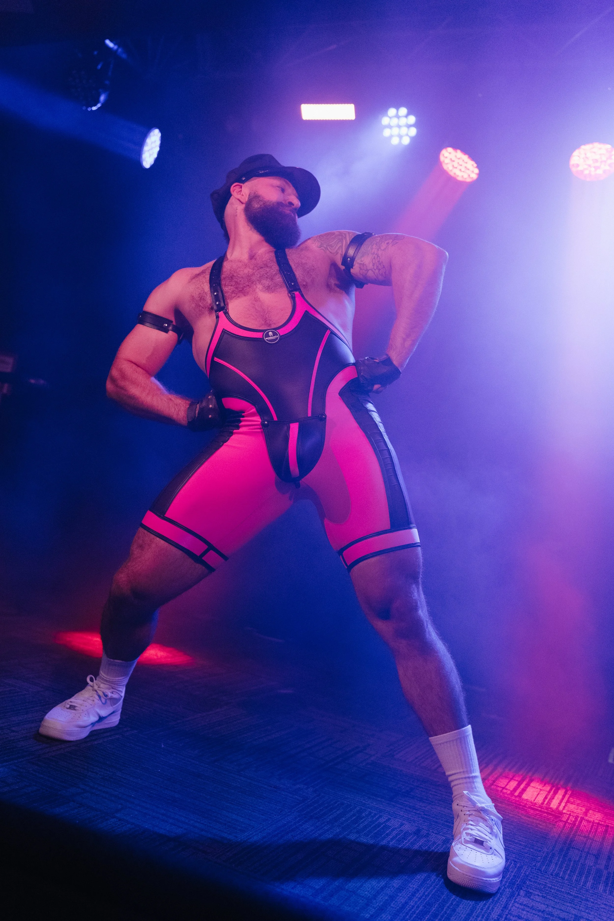 Heath Keating having his moment on stage 