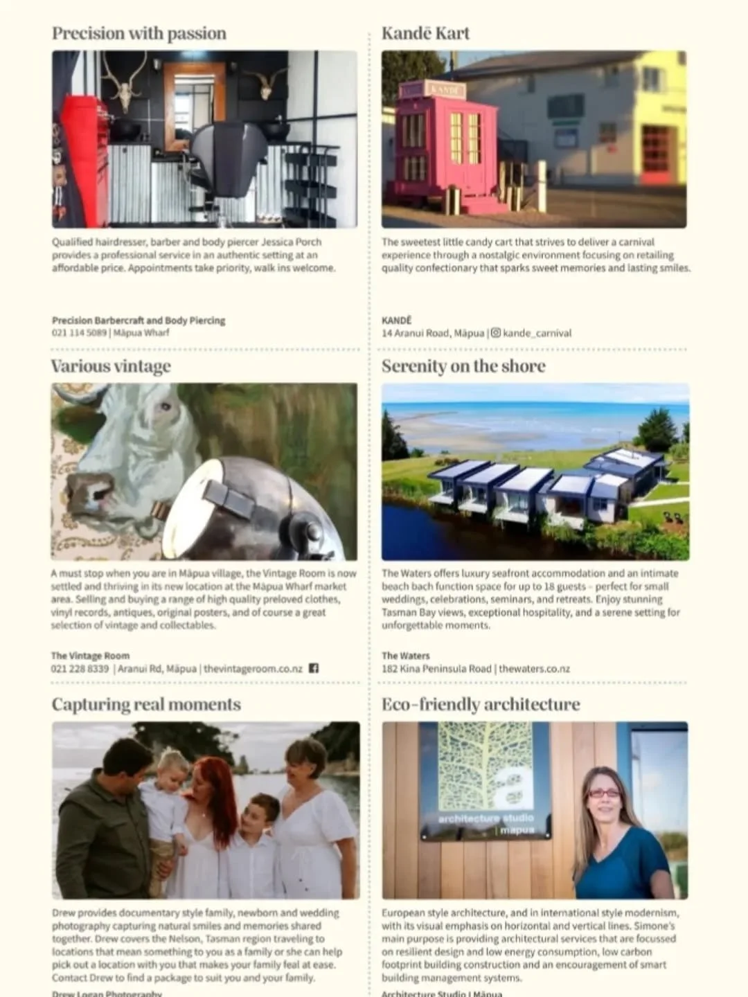 There's a #popofpink 🩷 in the @nelson__mag Christmas edition, places to go this summer featuring @Māpua!

https://nelsonapp.co.nz/editions/b694d52f-ffb6-44ad-af10-14abf0e5747b

KANDĒ
OPEN WEEKENDS WHEN THE SKIES ARE SWEET 
Māpua Wharf 🌈