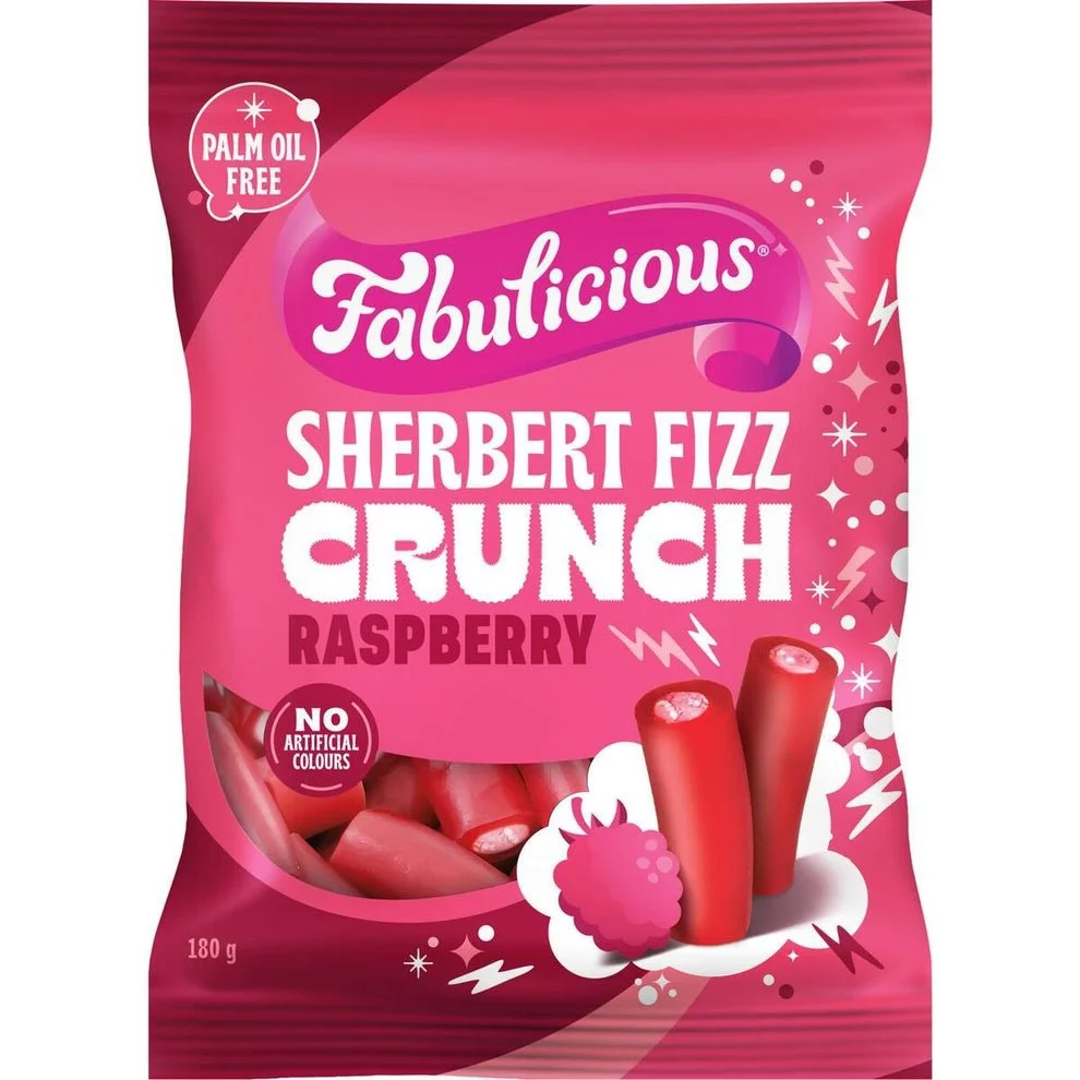 Fabulicious Sherbet Fizz Crunch Raspberry