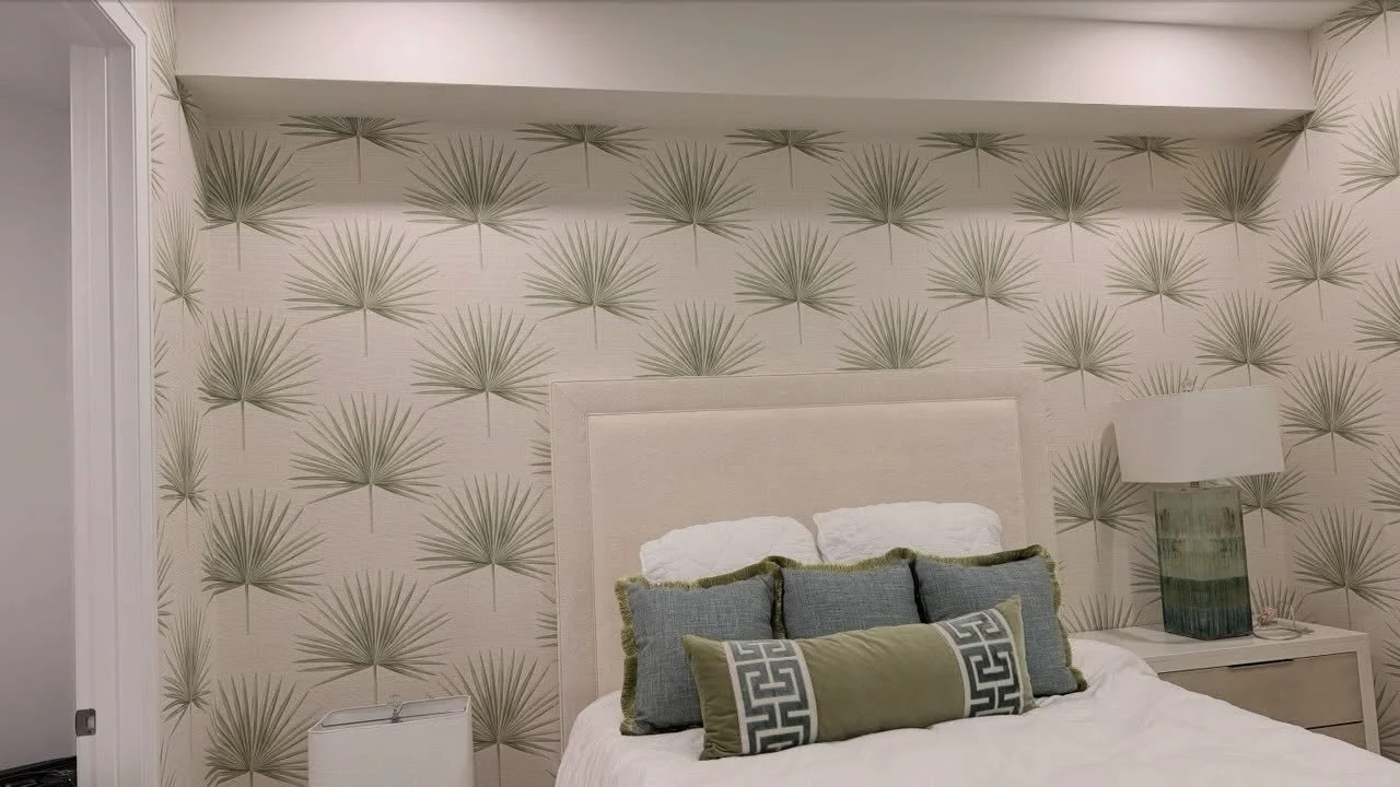Bring the beauty of coastal living indoors 🌴✨
This stunning wallpaper installation in Naples, Florida adds the perfect blend of seaside charm and vacation vibes to the space.

Soft textures, relaxing tones, and effortless elegance &mdash; every wall