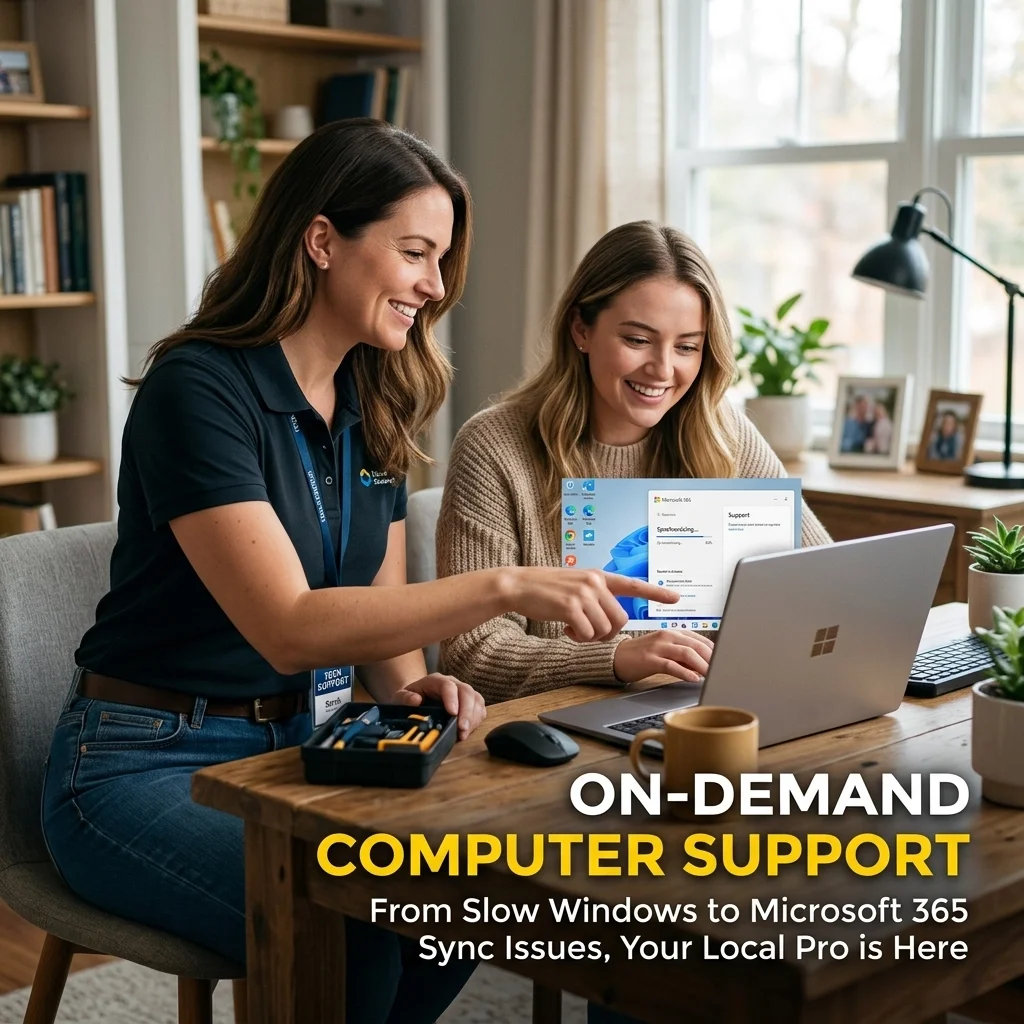 On-Demand Computer Support: From Slow Windows to Microsoft 365 Sync Issues, Your Local Pro is Here