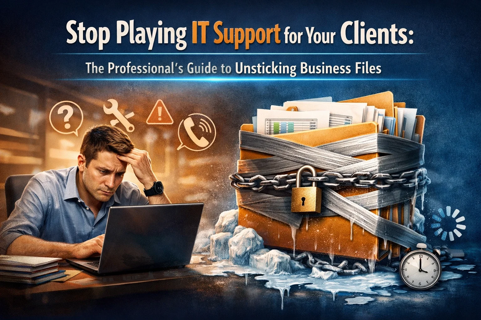 Professional real estate agent frustrated by technical issues and file sharing errors.