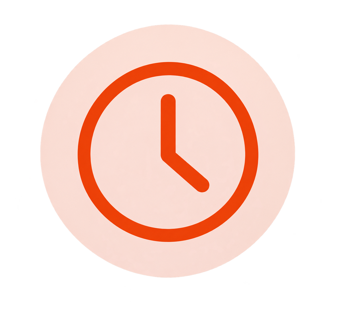 Clock icon representing on-demand IT support for small businesses and one-time computer help.