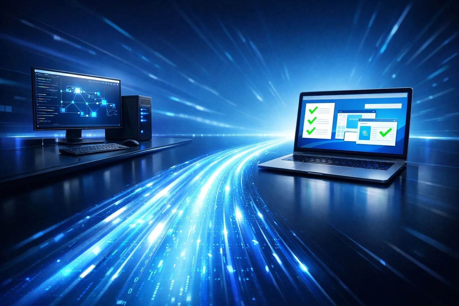 Secure remote computer support session resolving Microsoft 365 sync issues for a Central Valley business.