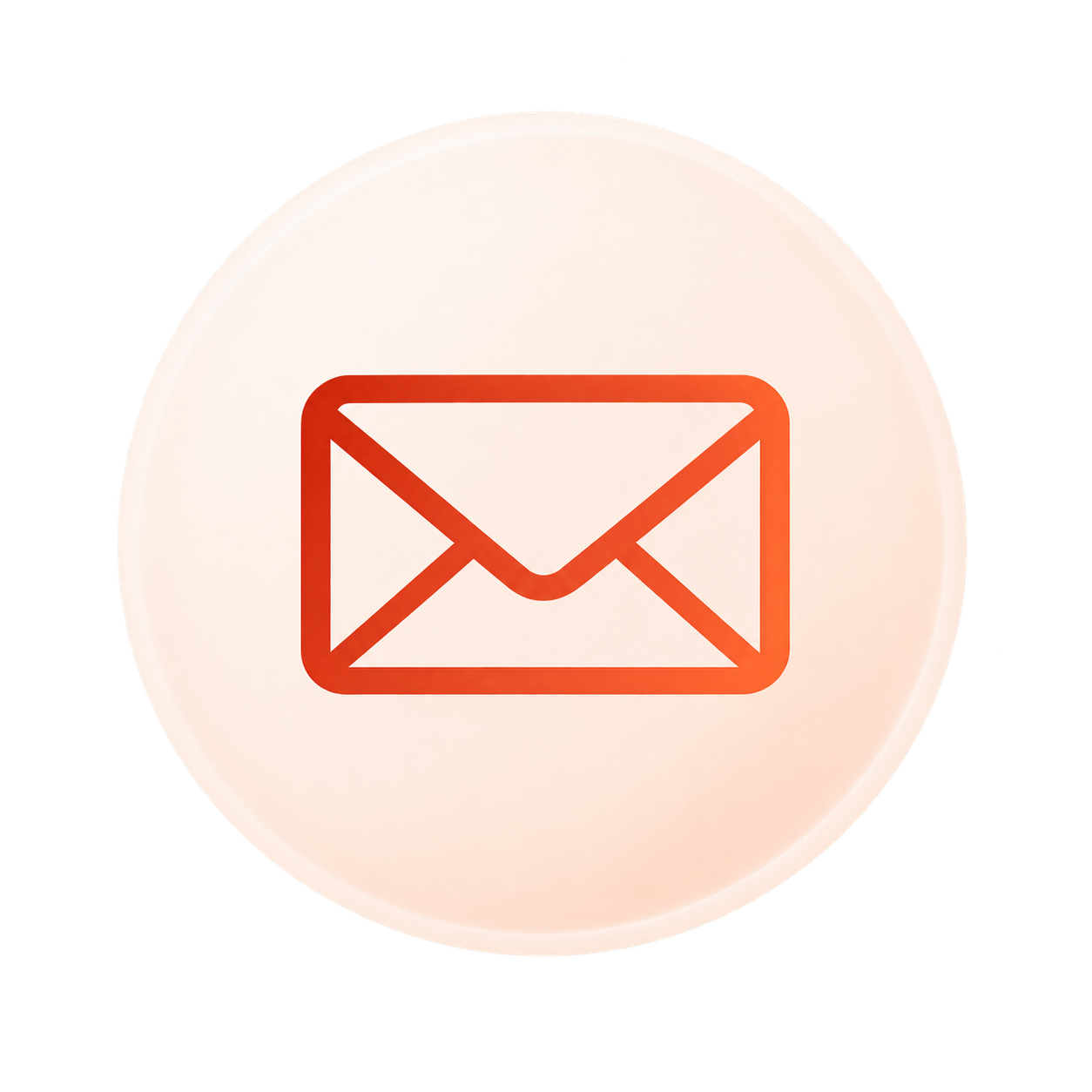 Email support icon representing Outlook and email sending, receiving, syncing, and password problems.