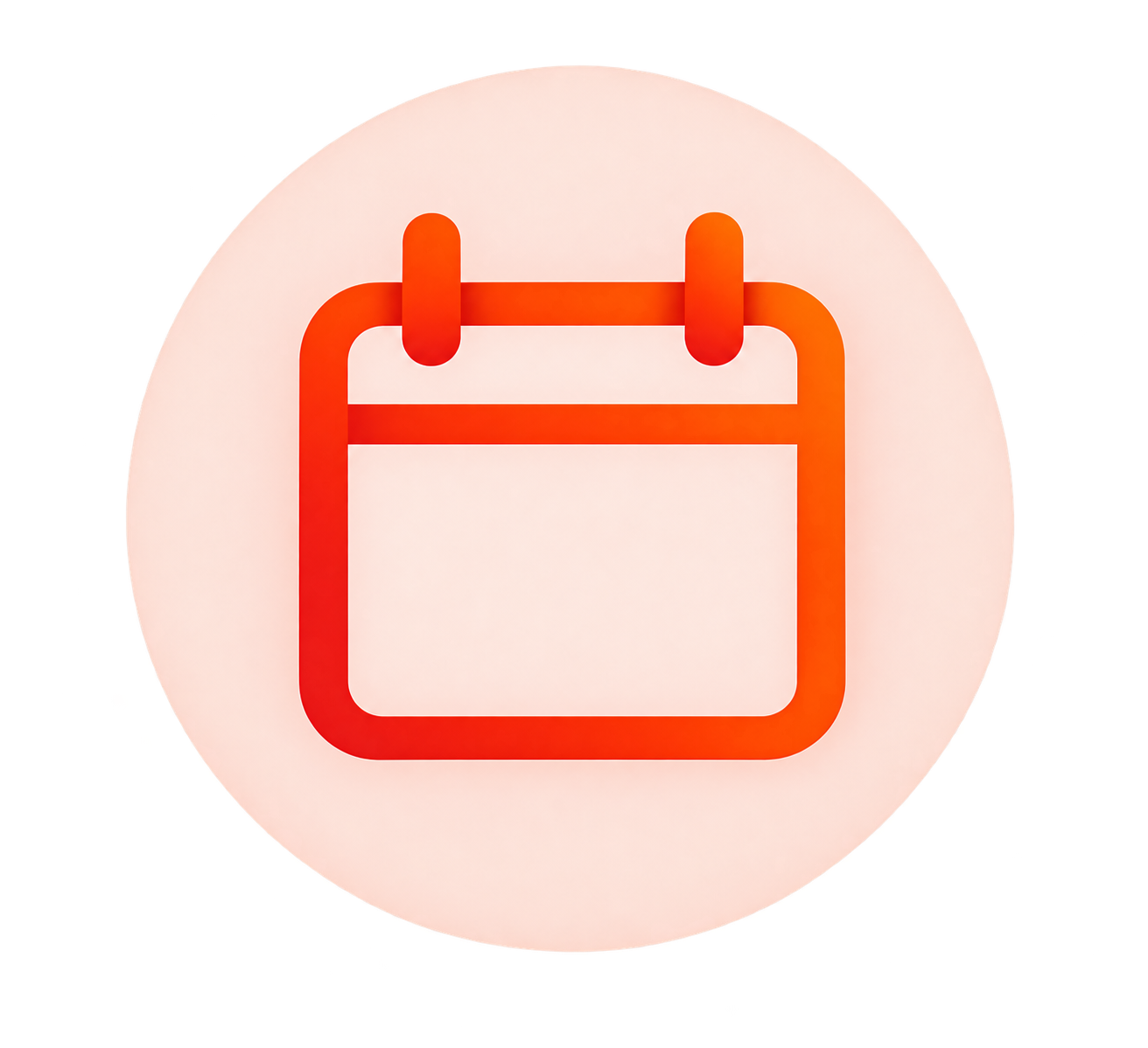 Calendar icon representing ongoing IT support, recurring computer maintenance, and Microsoft 365 administration for small businesses.