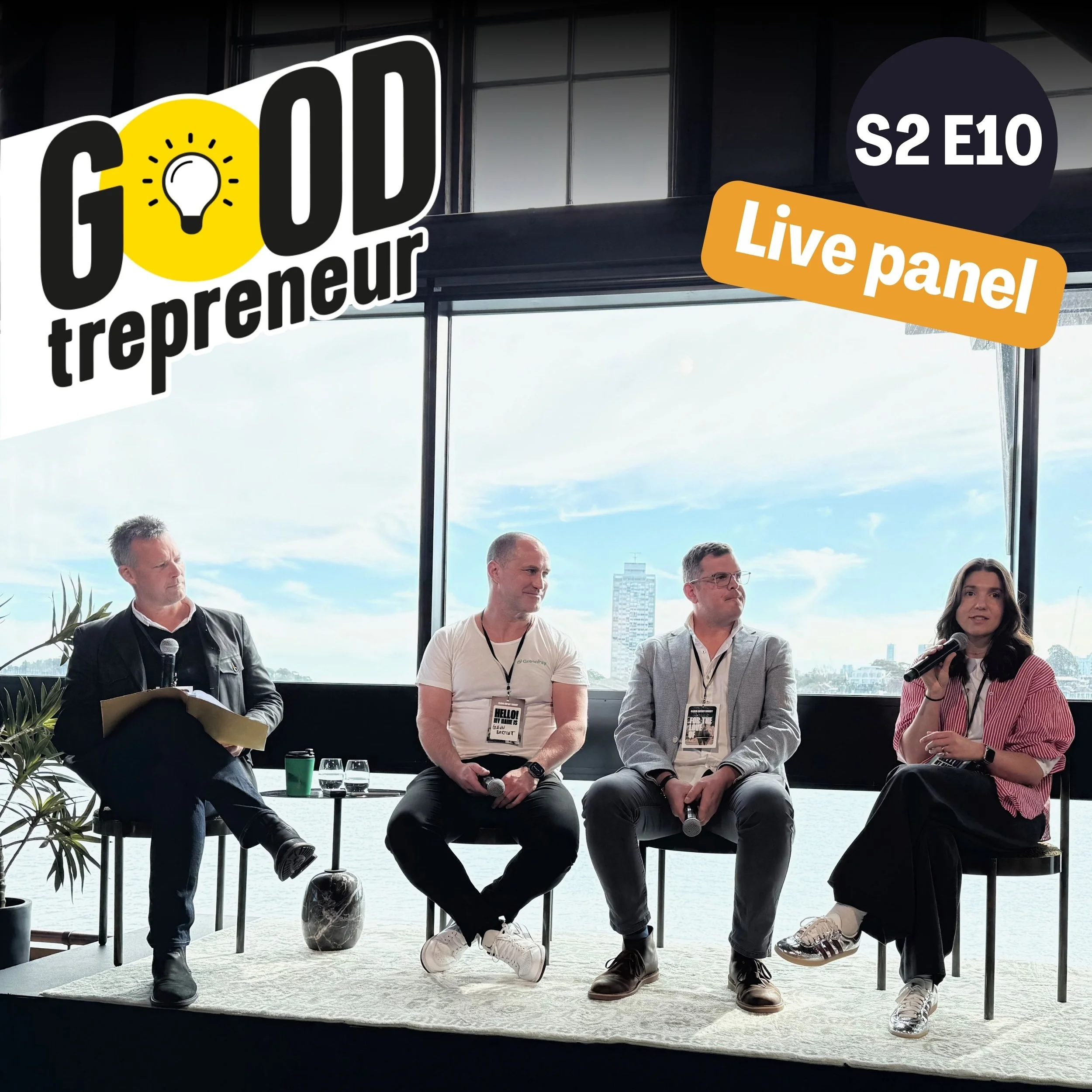 'Follow the Money'. Live from the Global Impact Summit featuring GreenPay's Glenn Bartlett, Verve Super's Alex Andrews and Bank Australia's Rob Quadara.
