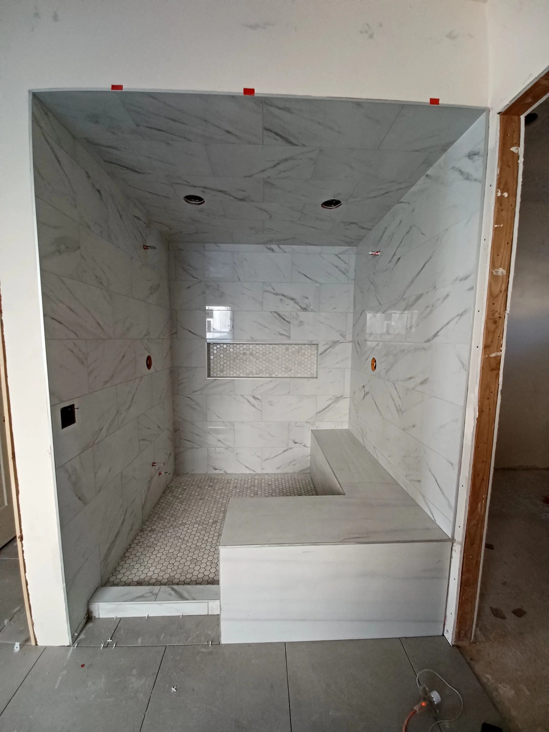 Tile Bathroom Shower - Utah Home