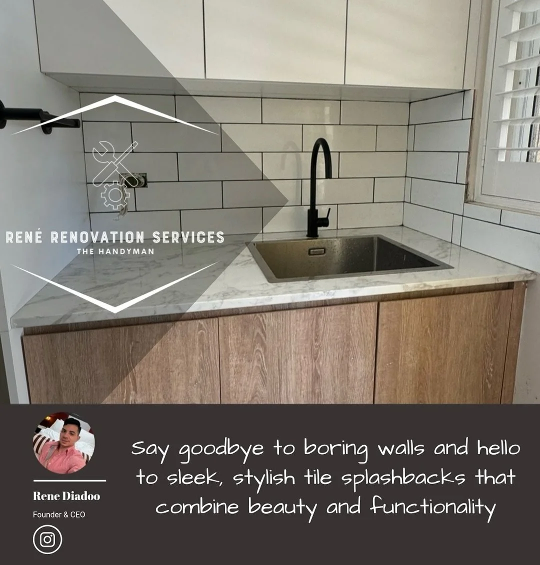 ✨ Transform Your Kitchen &amp; Laundry with Stunning Splashbacks! ✨

Ready to elevate your space? 🚪💫 Say goodbye to boring walls and hello to sleek, stylish tile splashbacks that combine beauty and functionality. From bold modern designs to timeles