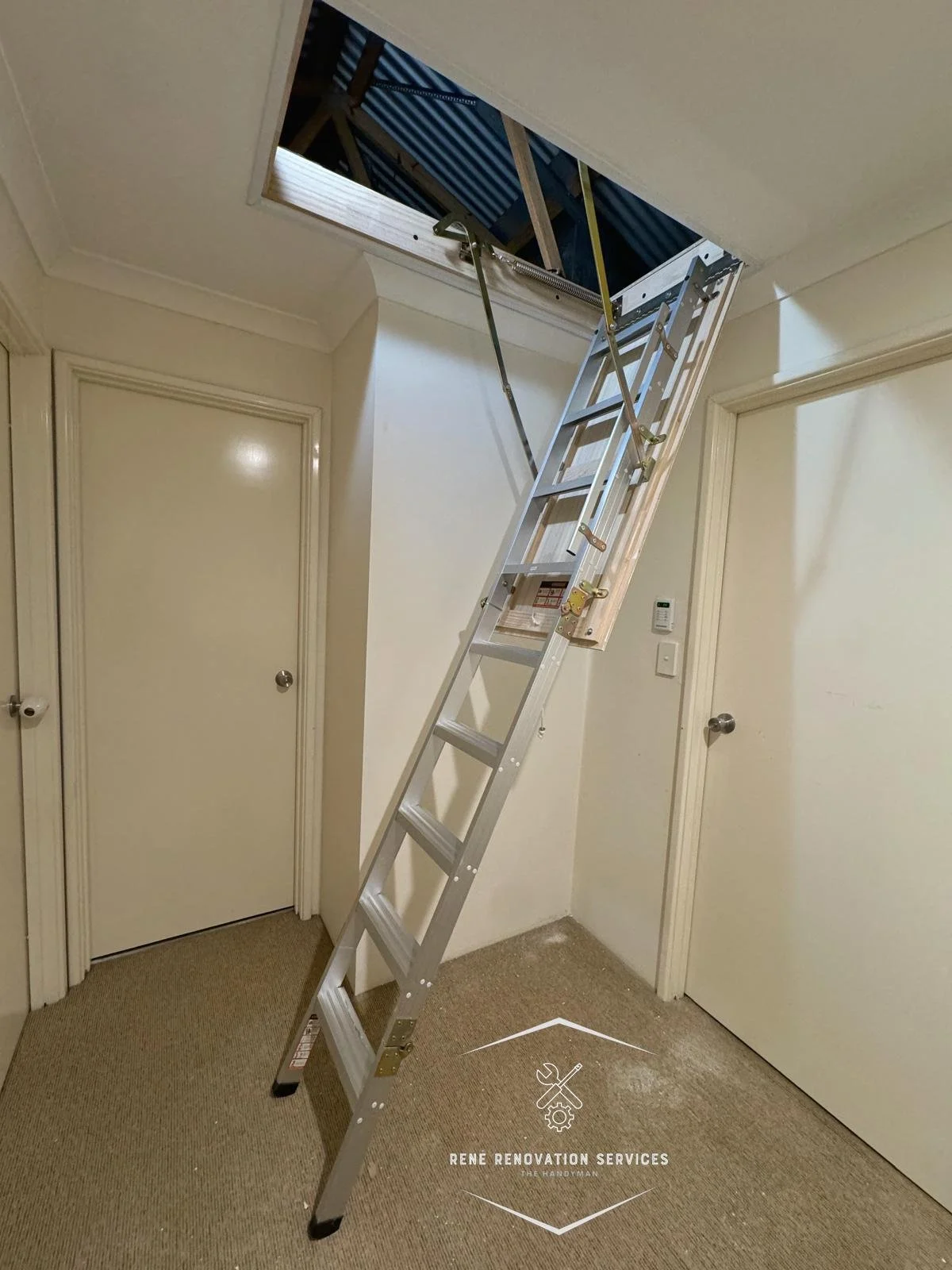 Attic Ladder Installation & Attic Storage Upgrade