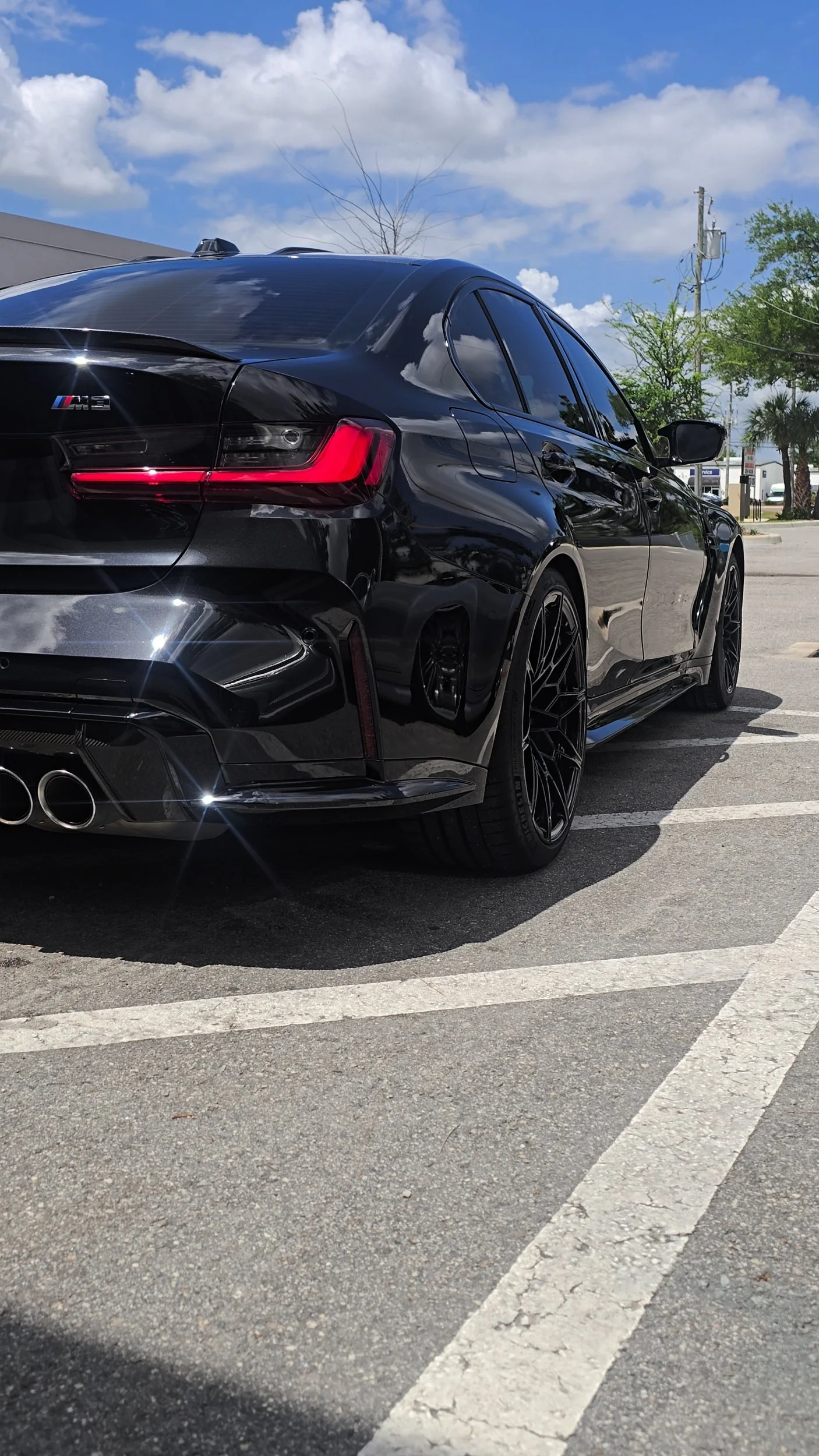 Premium 7-year ceramic coating and professional 3-step paint correction on a BMW M3 at Miyagi Motorworks near Belleair FL.