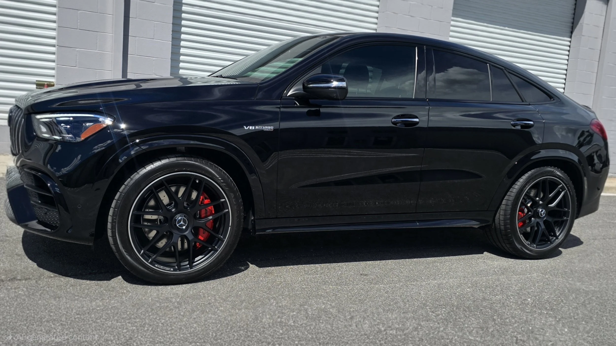 Black Mercedes GLE63S with self-healing ceramic coating