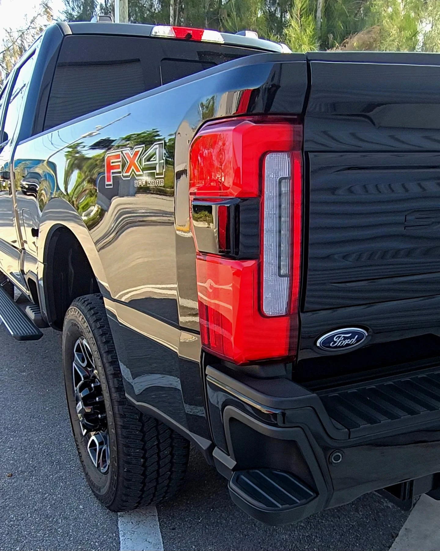 Black Ford F-250 after professional self-healing ceramic coating by Miyagi Motorworks