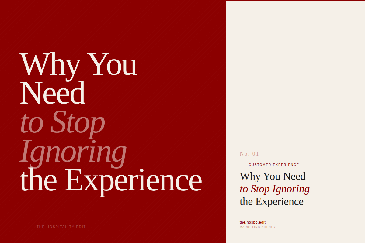 Why You Need to Stop Ignoring the Customer Experience