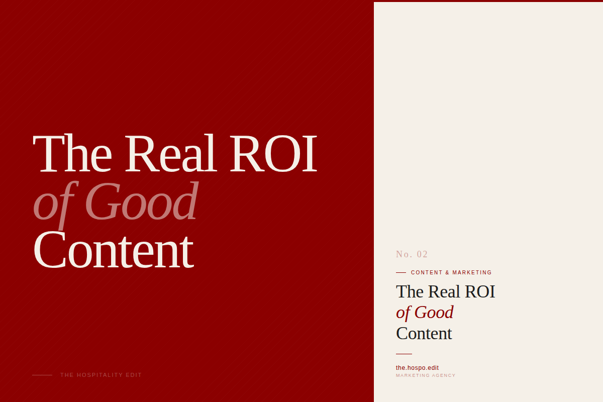 The Real ROI of Good Content