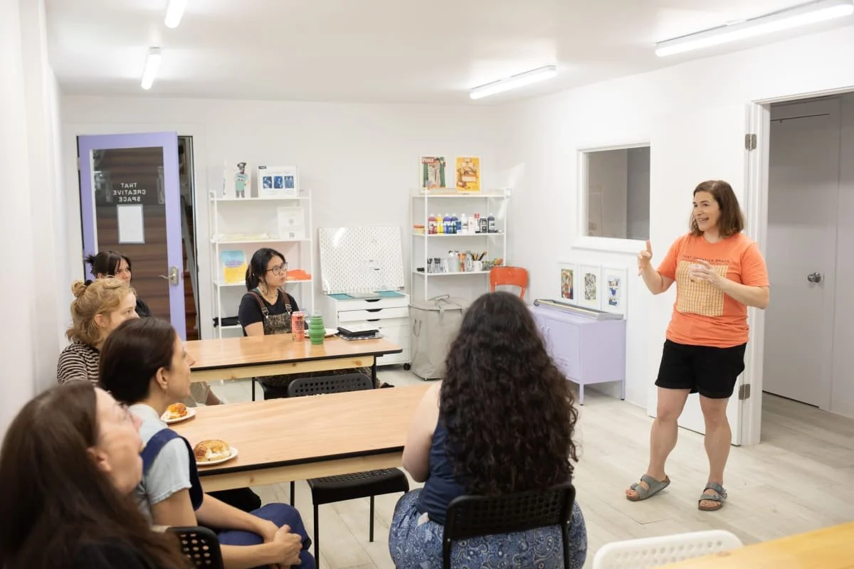 That Creative Space, photo of class presentation