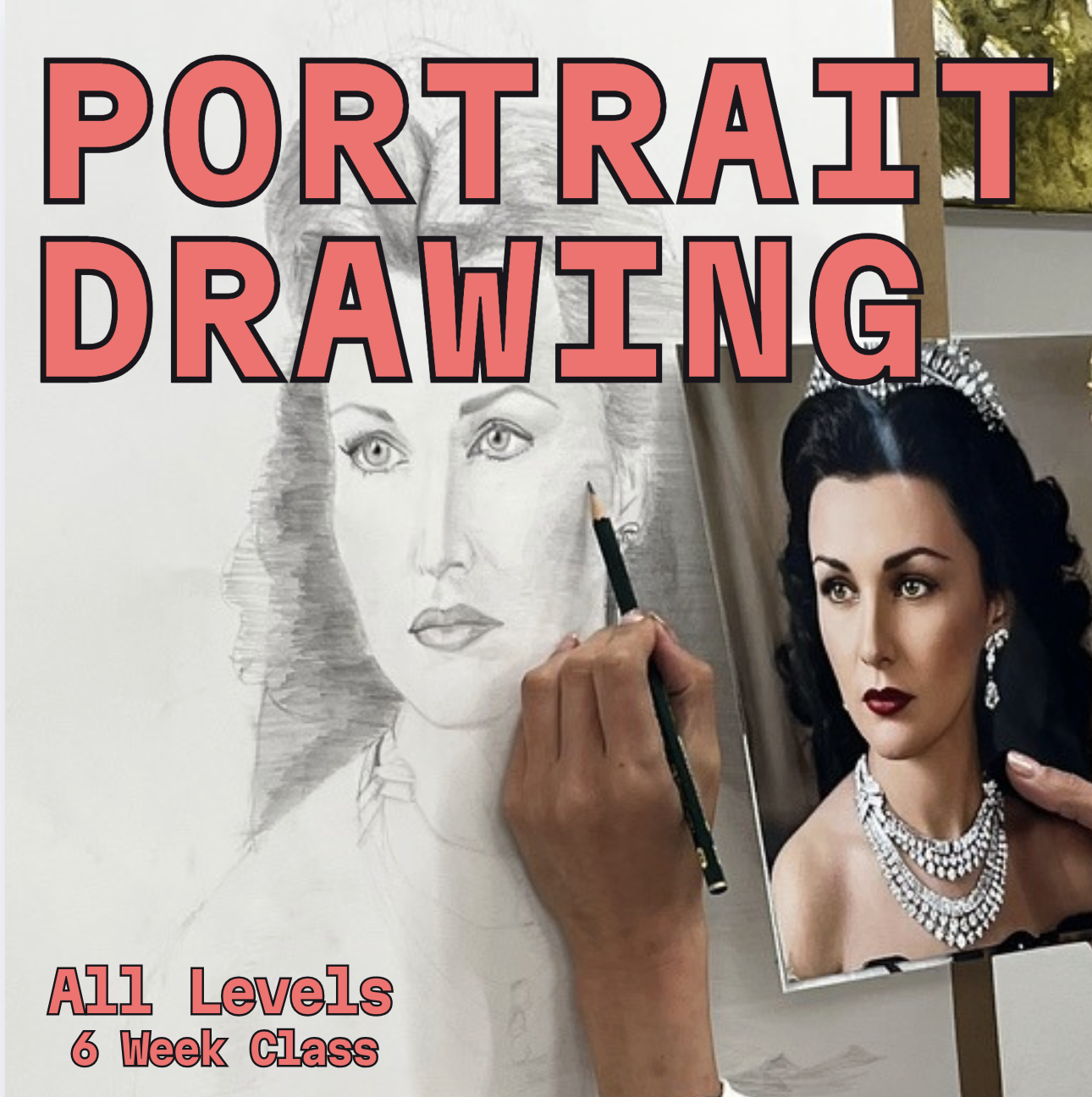 Poster for Portrait Drawing Class 