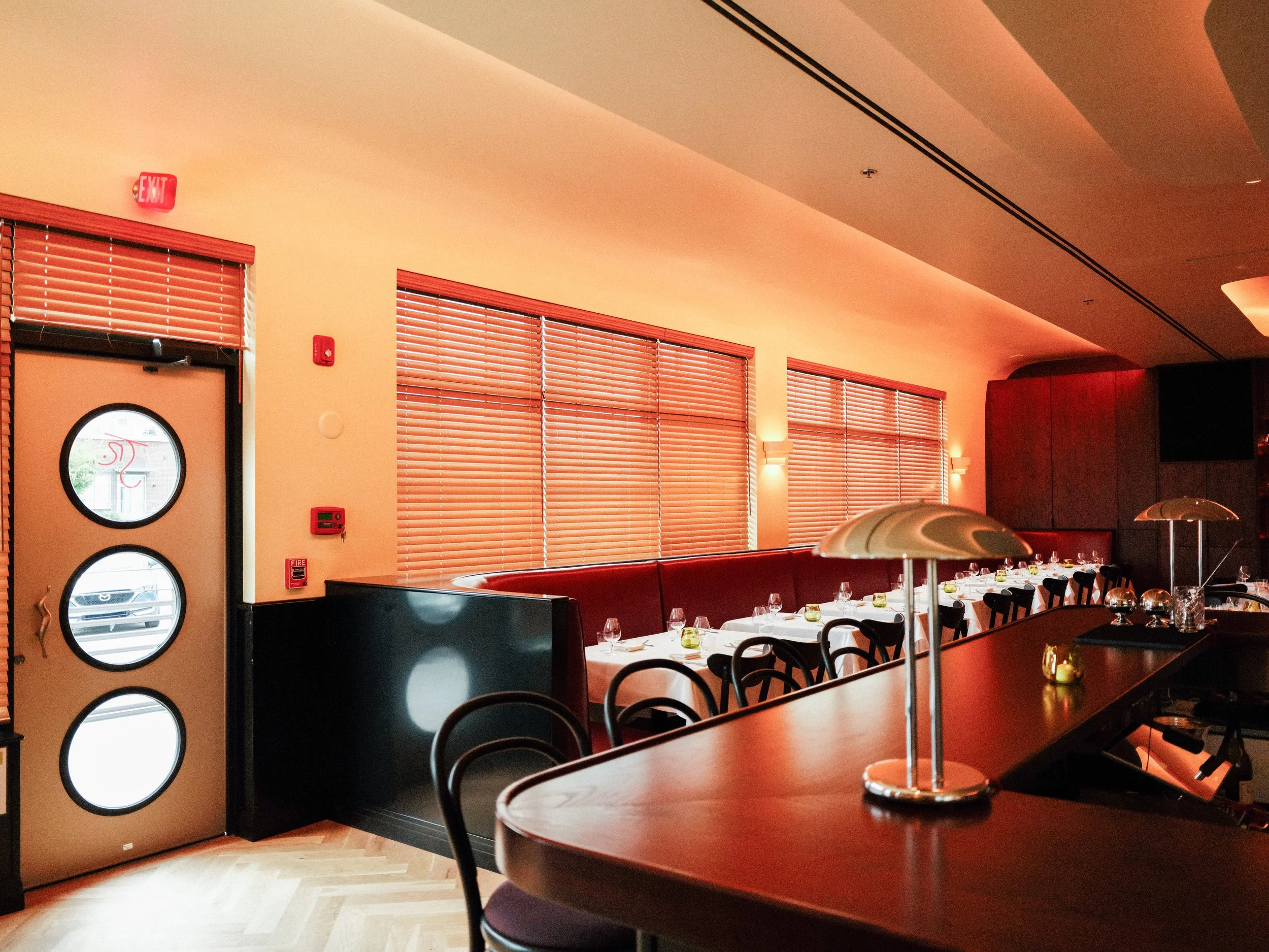 Dining room and cocktail bar at Junior Nashville