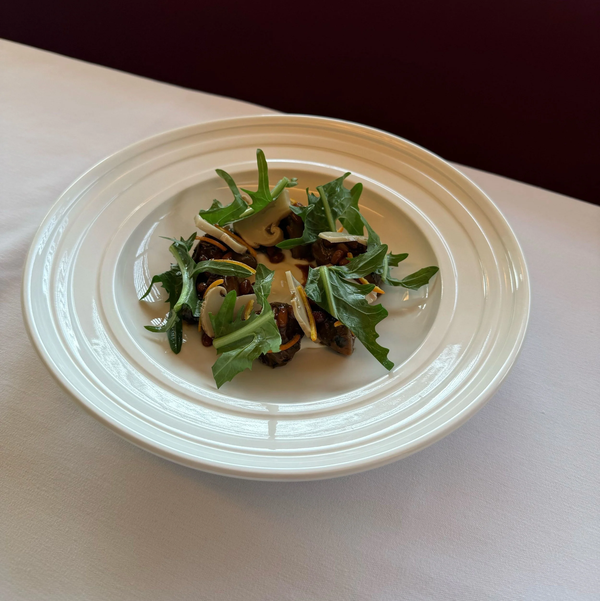 Fine dining dish for date night in Nashville