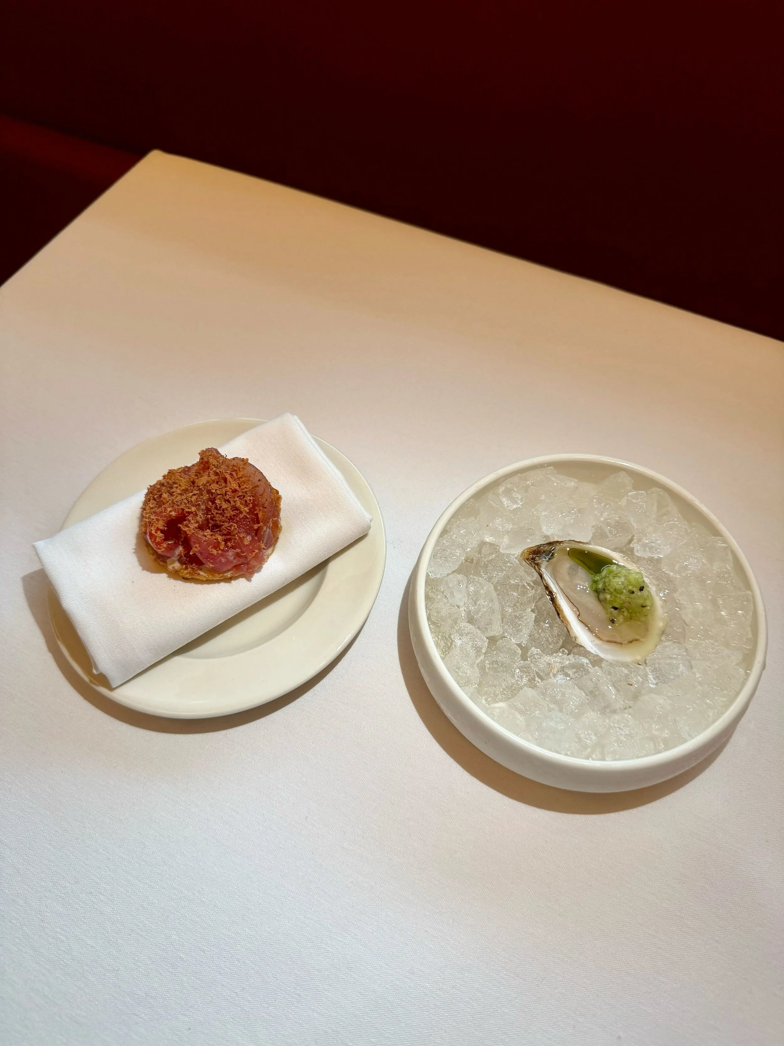 Seafood and small plates at a restaurant near Bridgestone Arena in Nashville