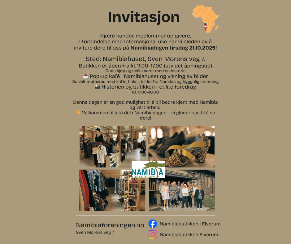 Namibiadagen 21. oktober 2025