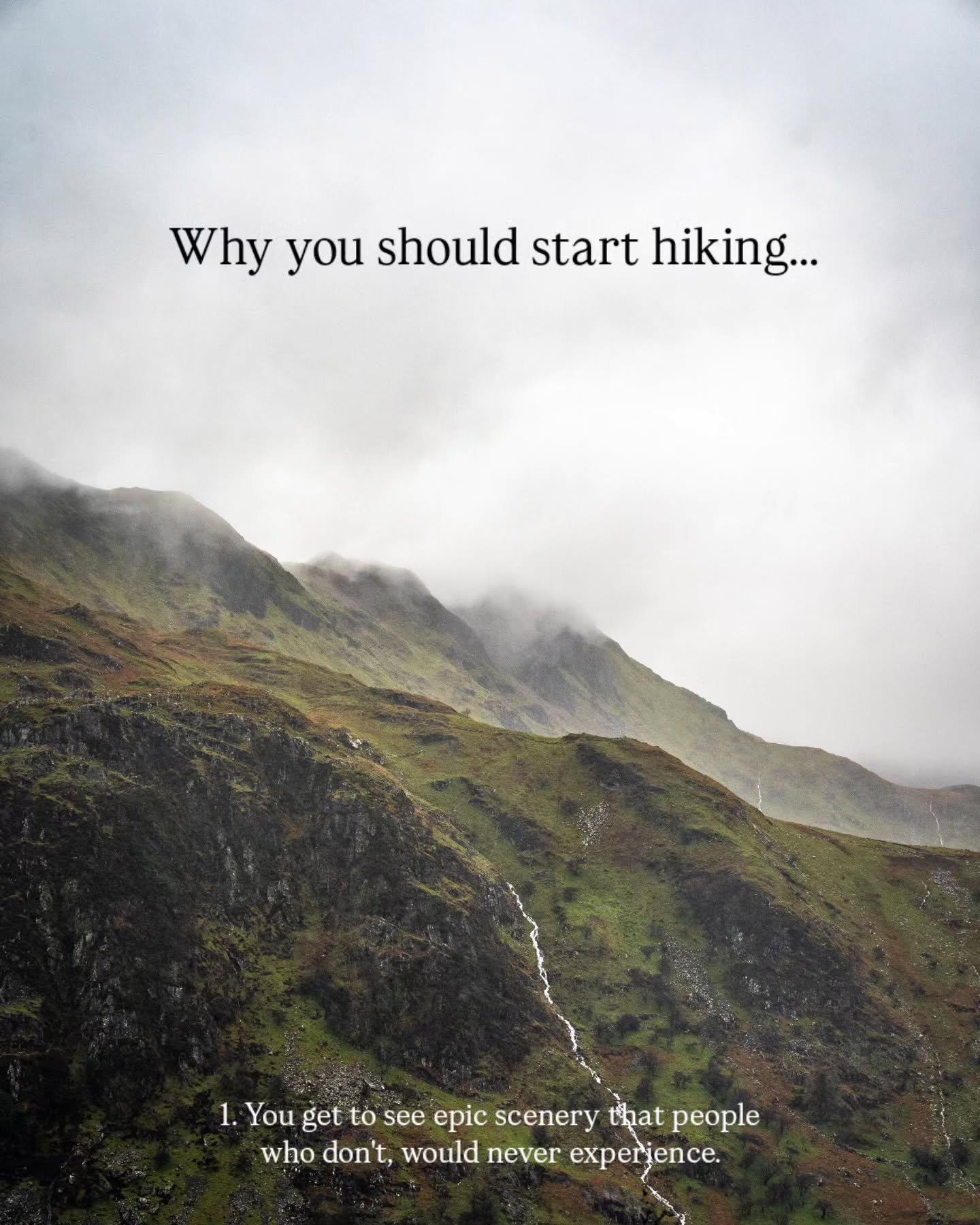Why should you start hiking? The answer has many different branches, here are my favourite five. Hiking is something that means different things to different people, but also is something we can all share. 

Tired and burnt out? I promise you even a 