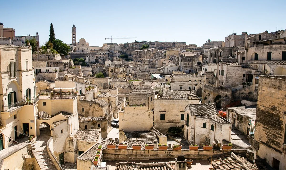 Cave-dwelling skyline of Matera
