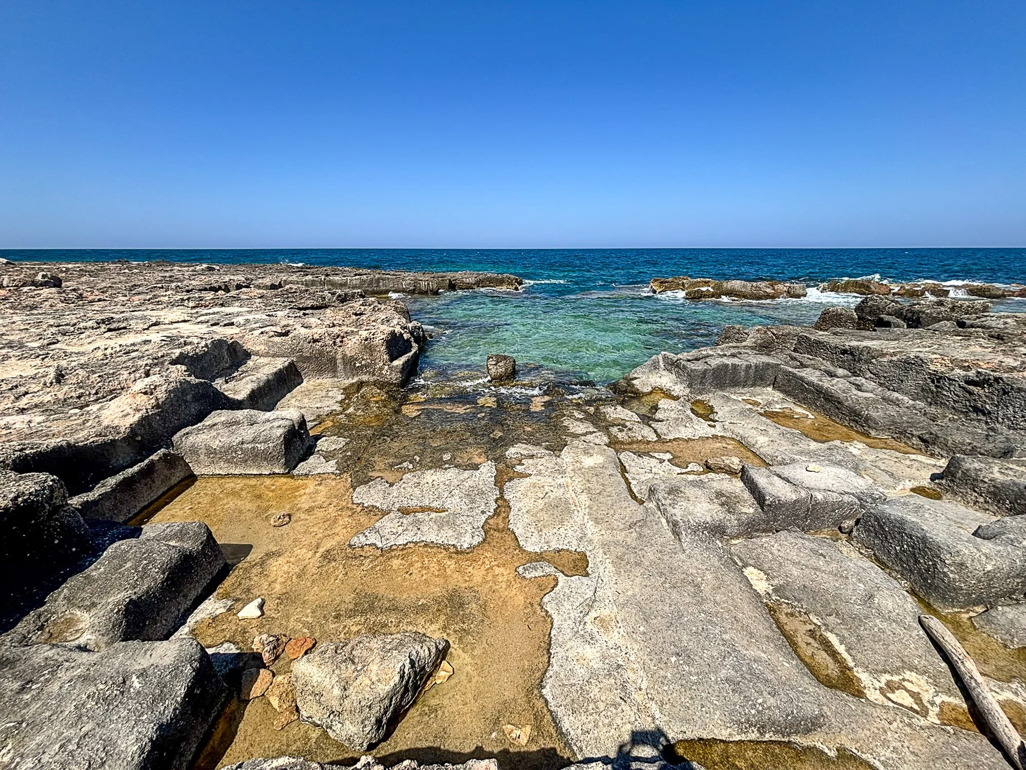 Ancient ruins of Egnazia beside the sea
