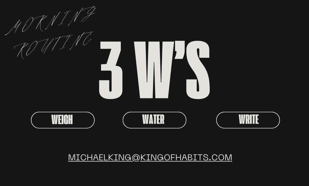 The 3 W’s That Start My Morning