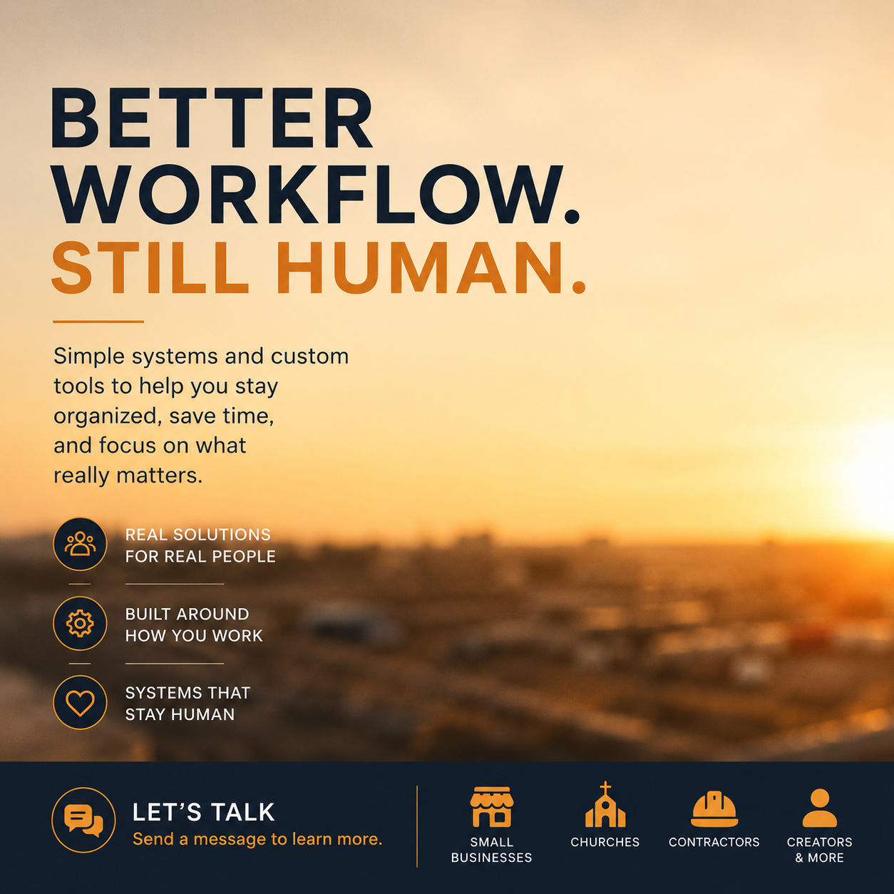 Better Workflow. Still Human.