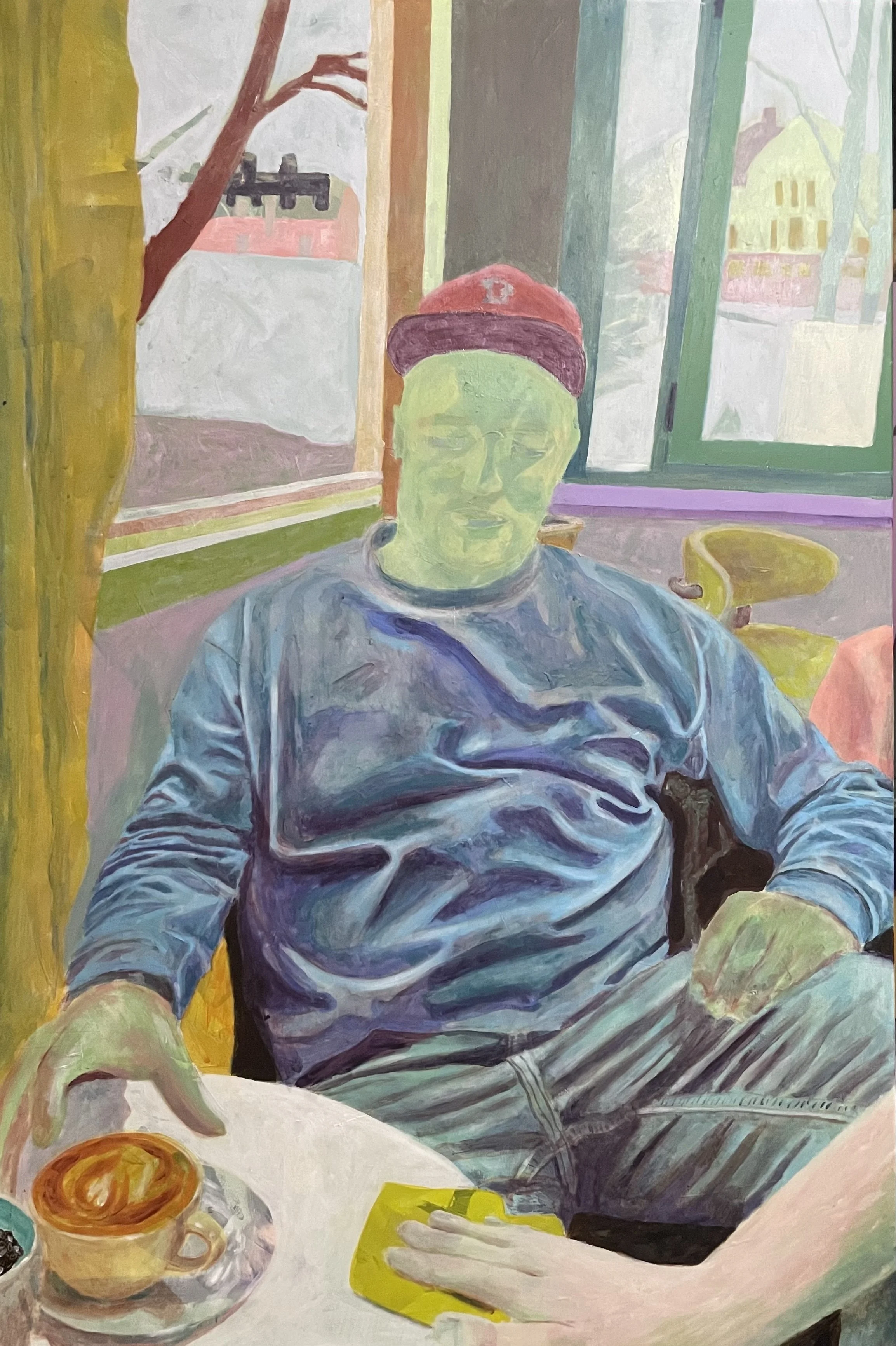 Painting of director and artist Vegard Vinge. Acrylic on canvas, by Jon Håtun (Jono El Grande)