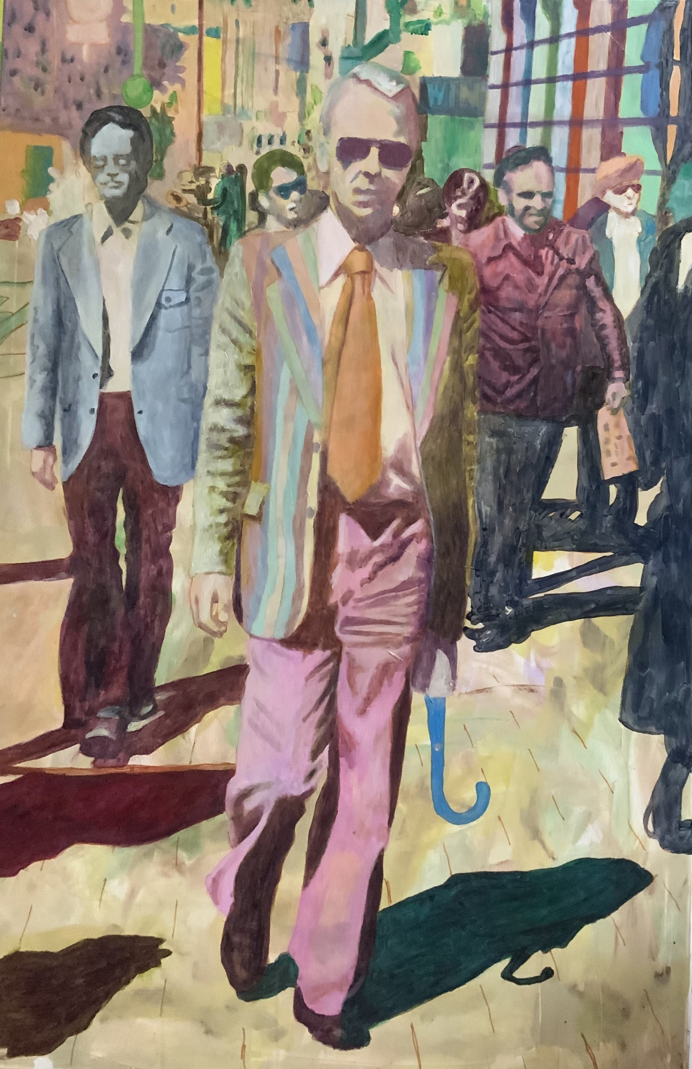 Daddy. Painting of my father at Karl Johan. Acrylic on canvas, by Jon Håtun (Jono El Grande)
