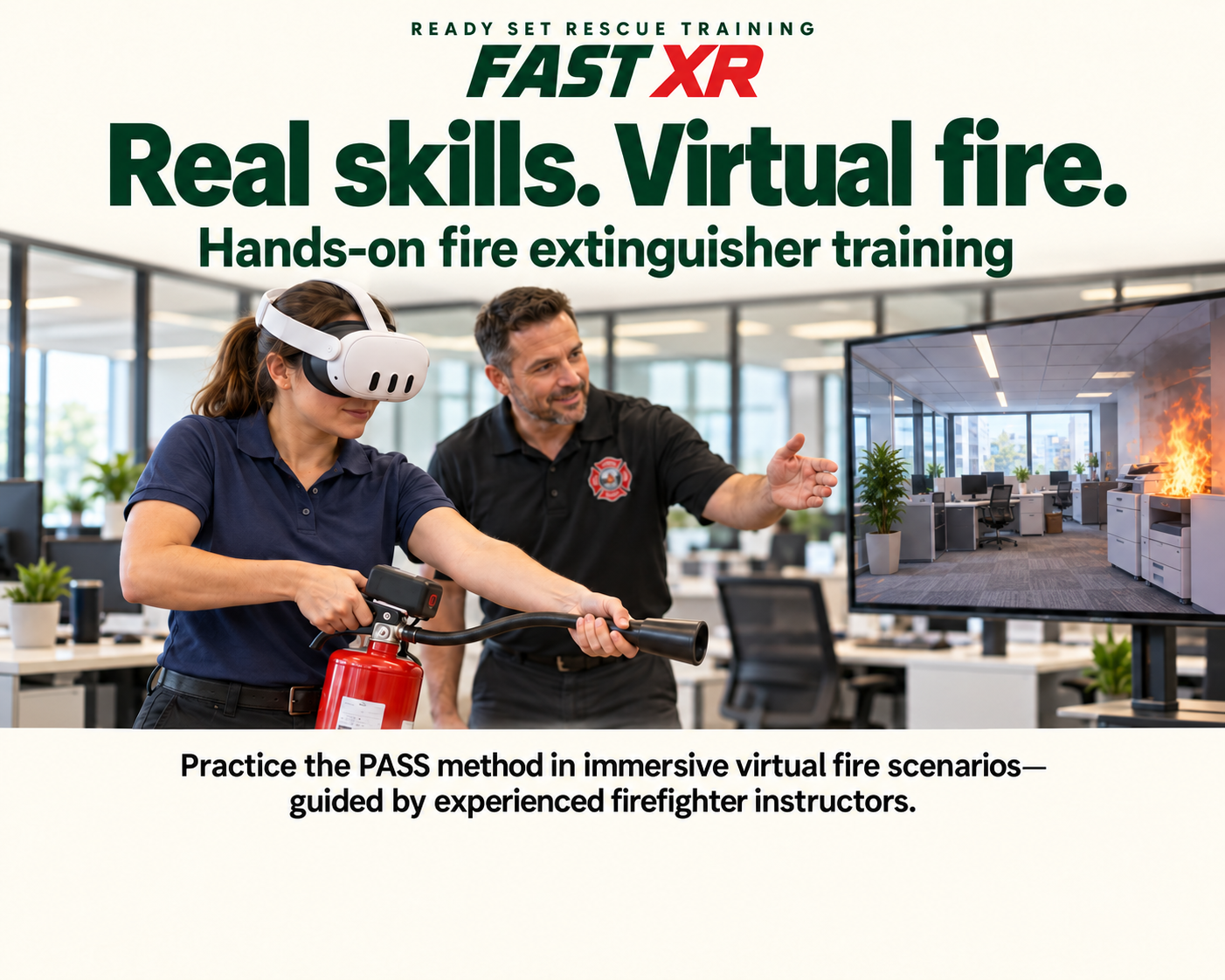 VR Fire Extinguisher Training conducted by Ready Set Rescue Training
