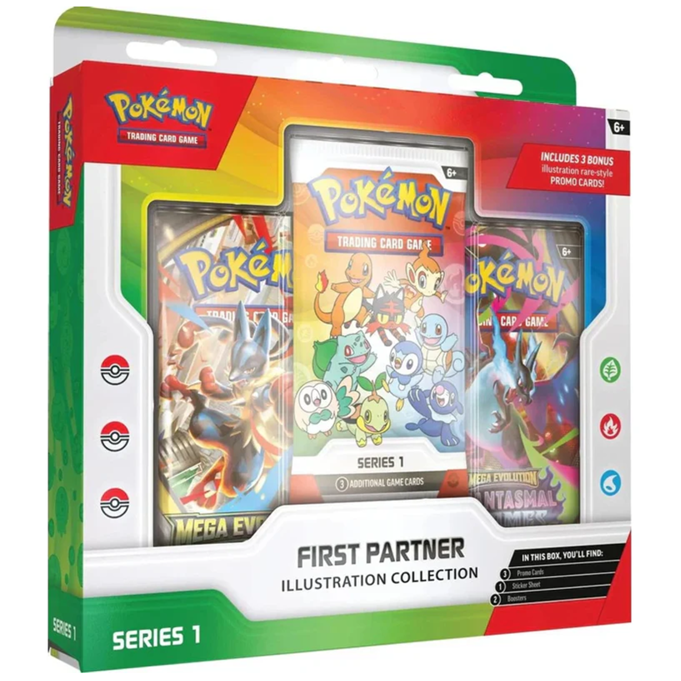 Pokemon TCG - Mega Evolutions First Parner Illustration Collection