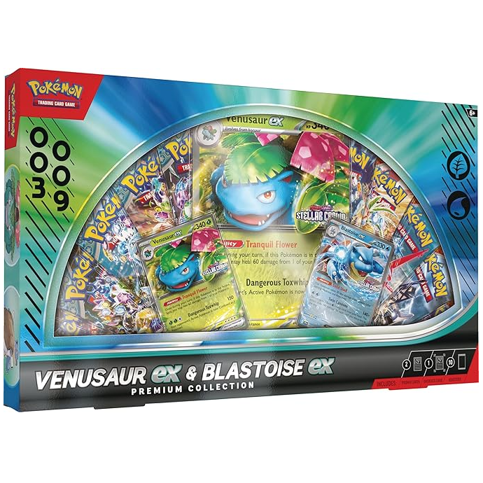Pokemon TCG - Venusaur Ex and Blastoise Ex Premium Collection