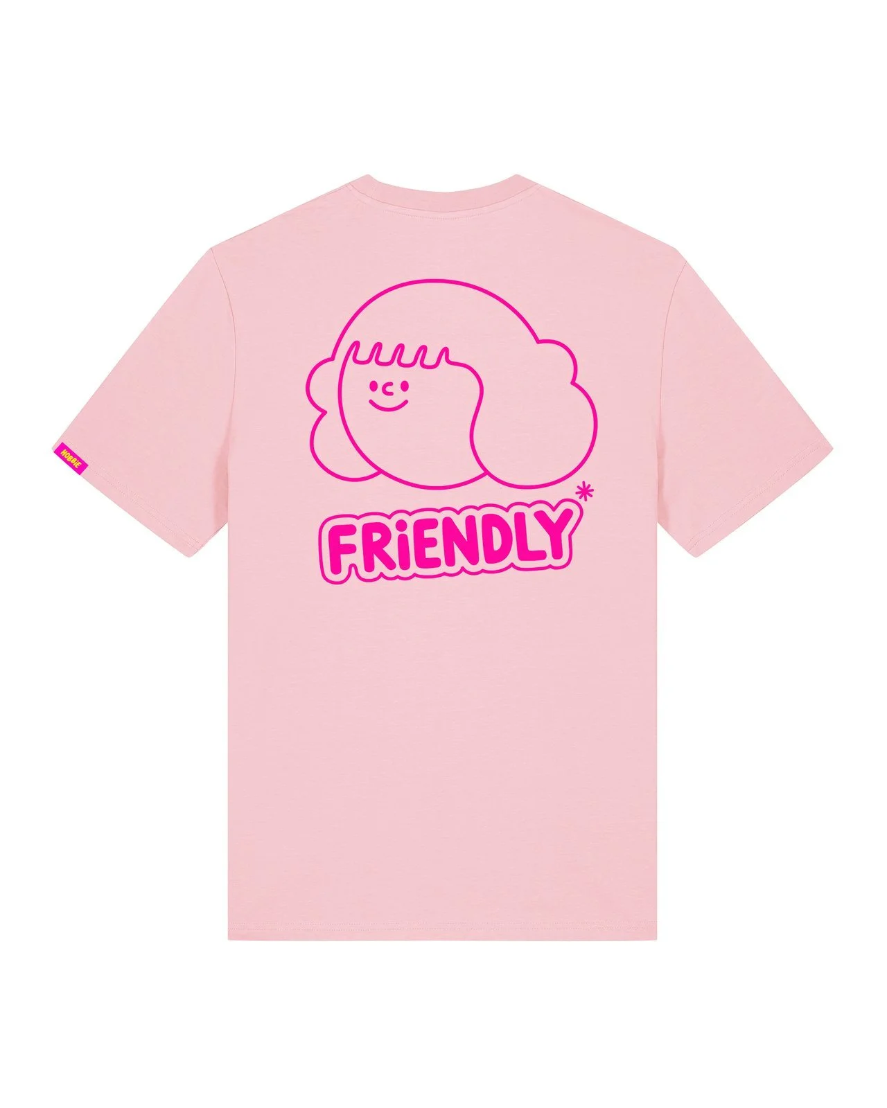 Conditions Apply Pink & Hot Pink screen printed t-shirt by Hobbie
