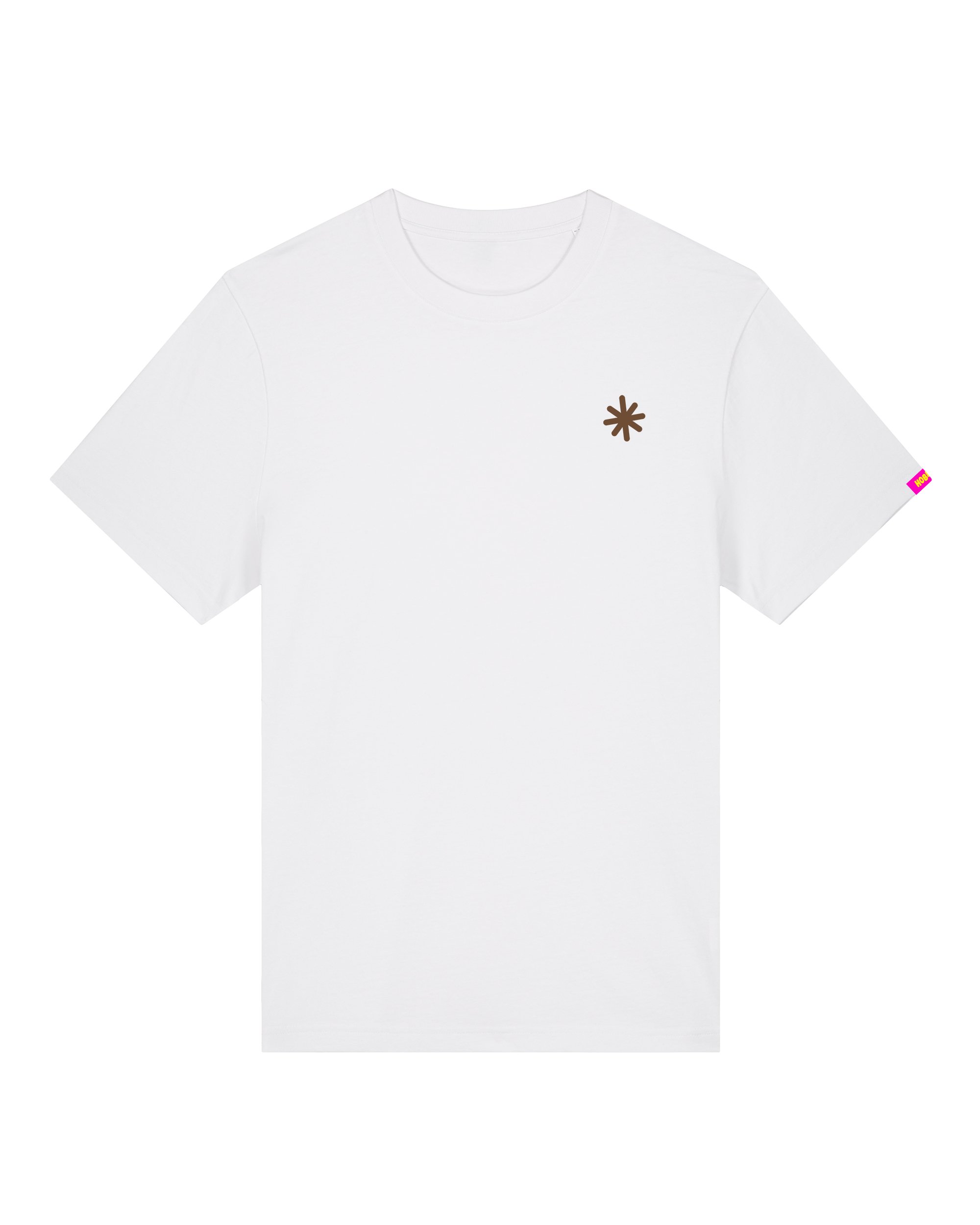 OnceCaffeinated screen printed t-shirt White & Brown