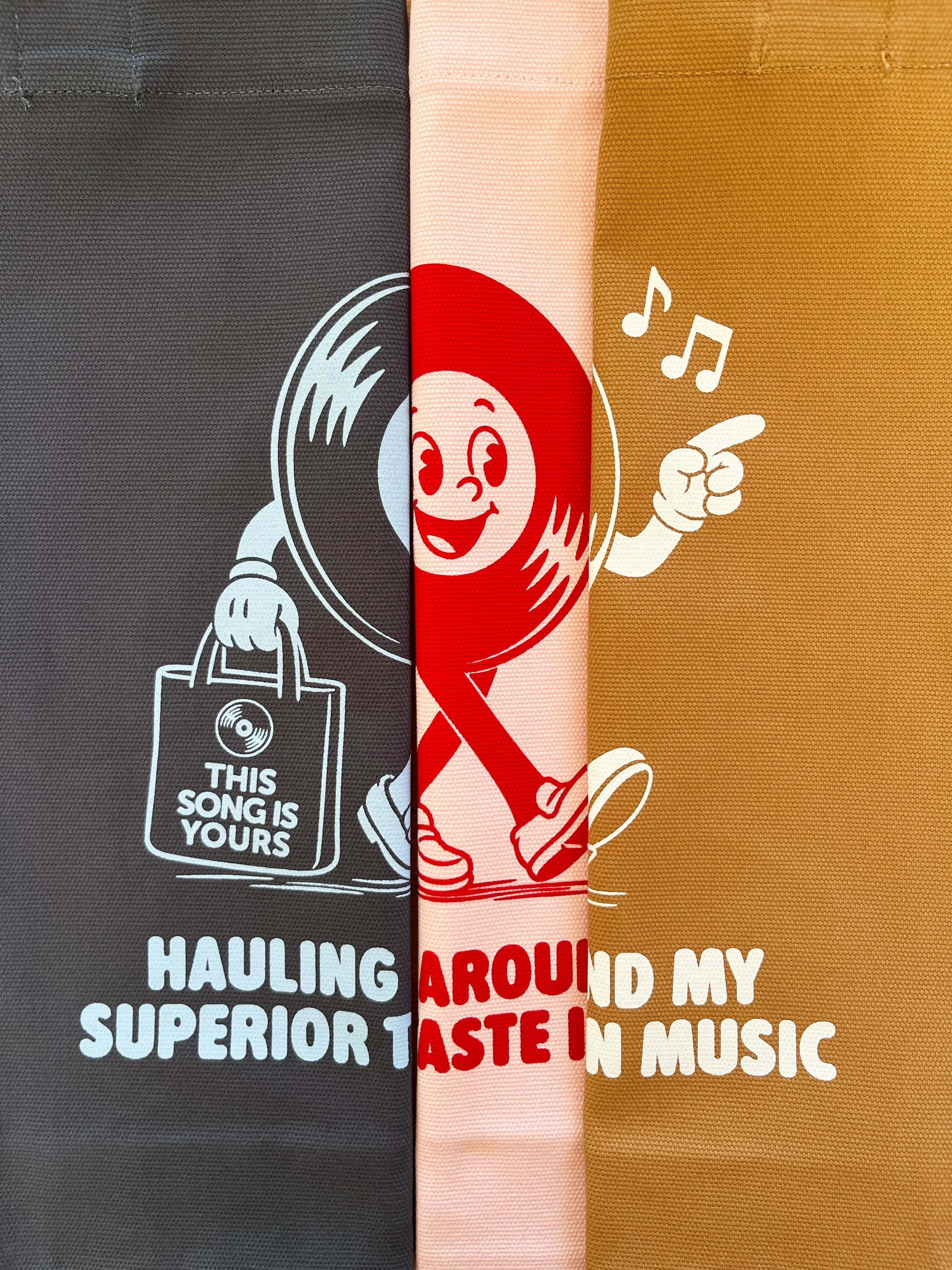 This Song Is Yours custom printed tote bags