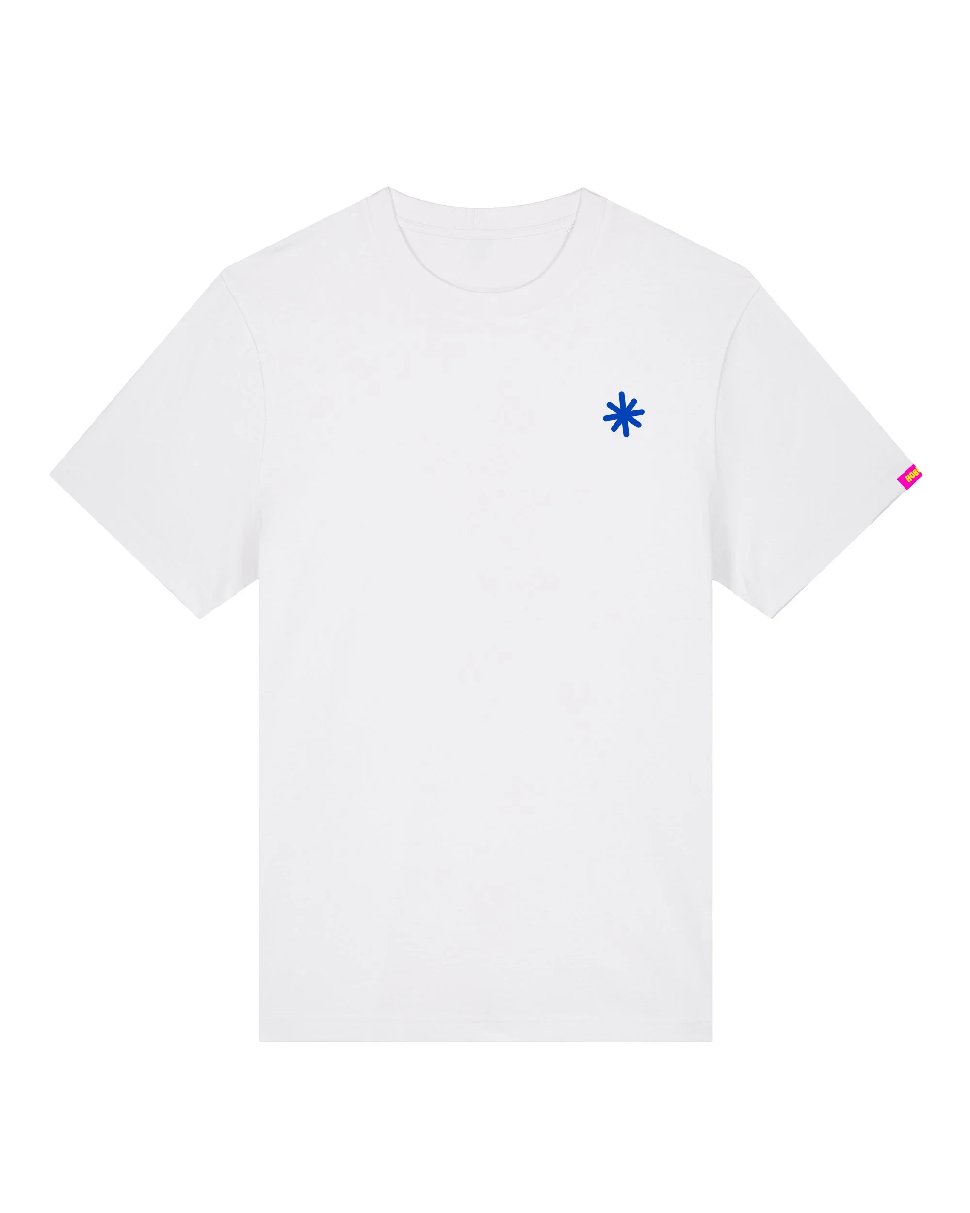 Conditions Apply screen printed t-shirt White & Blue