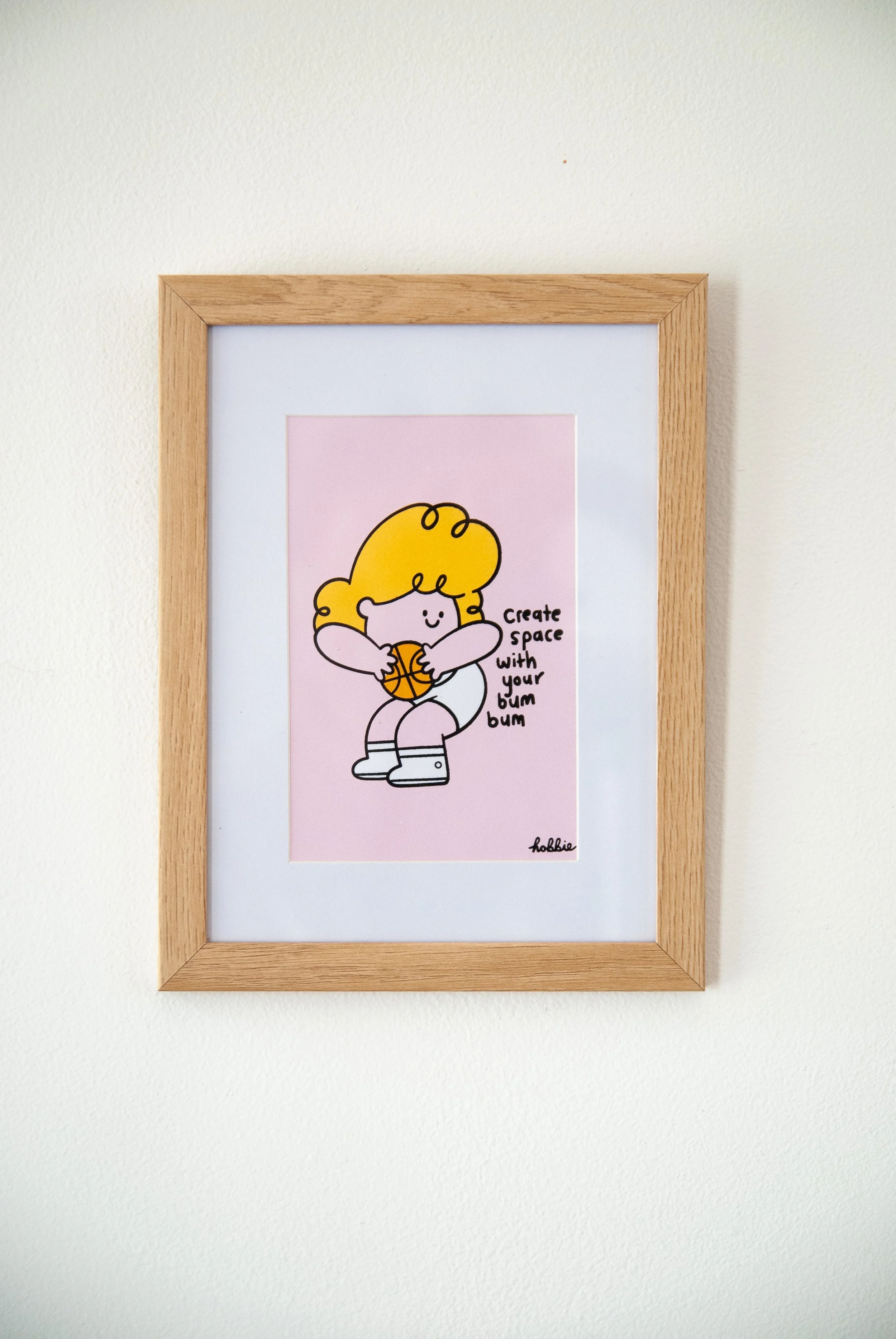 'Bum Bum' mini screen print