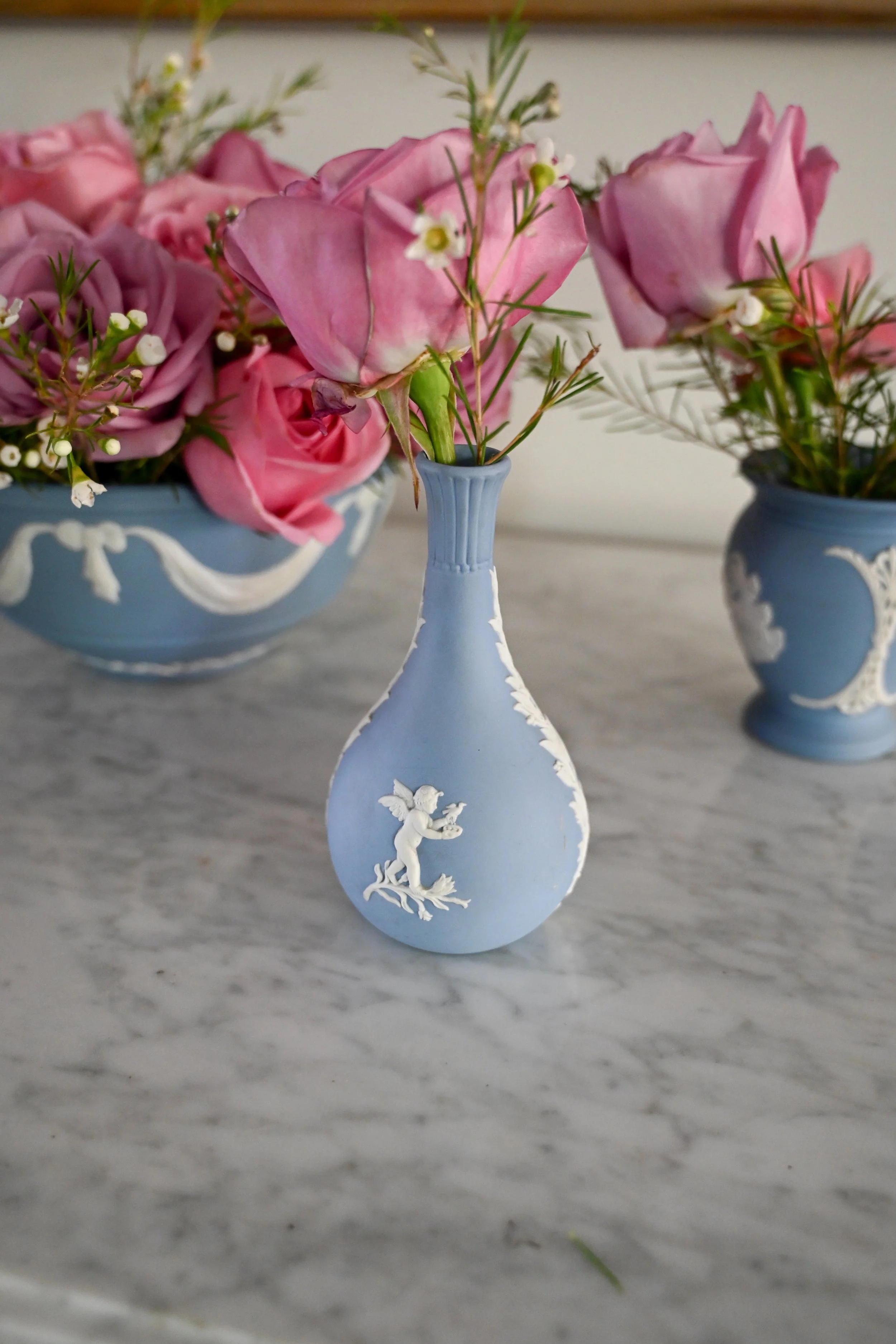 Vintage Wedgwood Bud Vase (Cherub Motif)