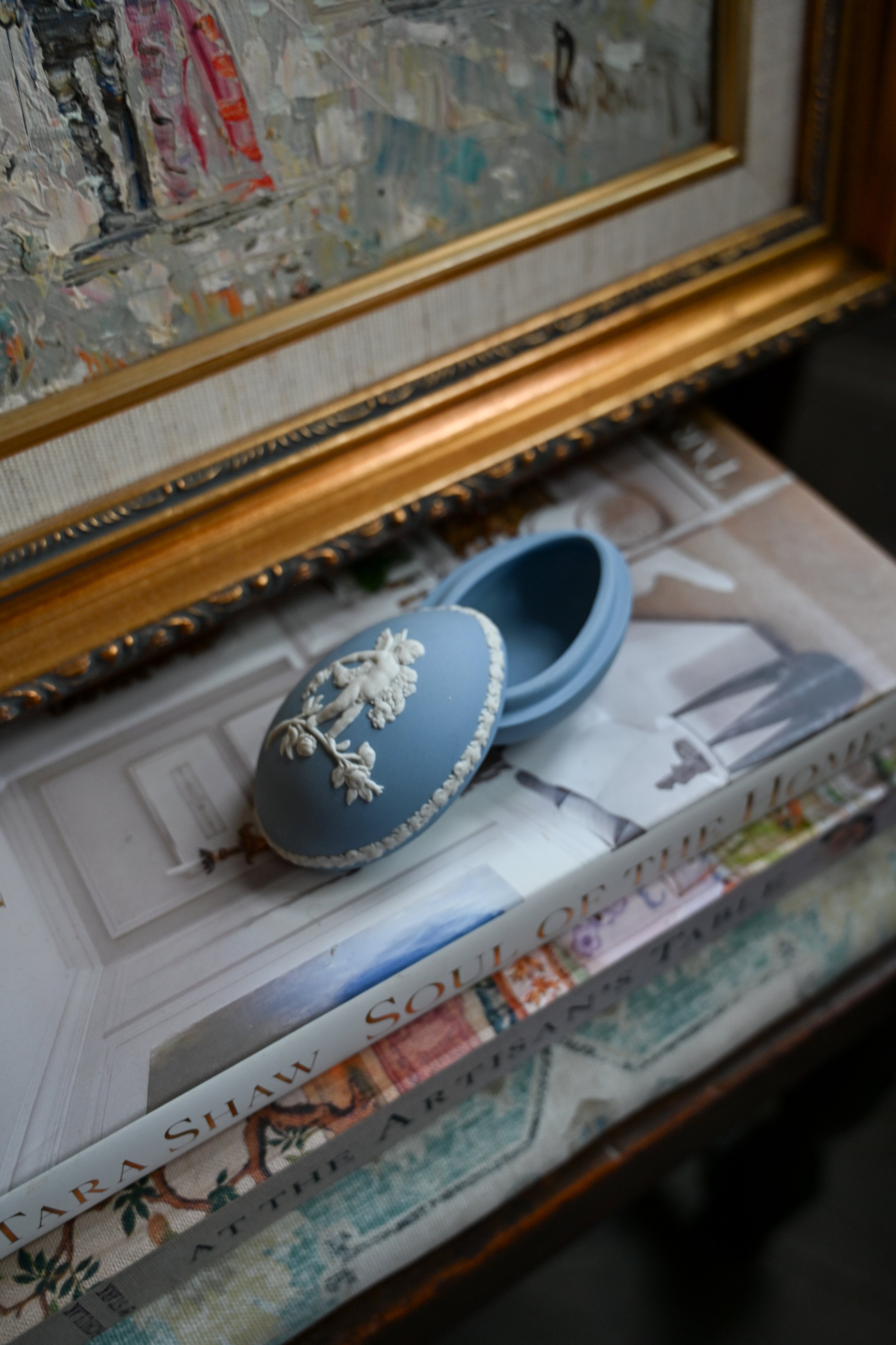 Vintage Wedgwood Jasperware Egg Dish