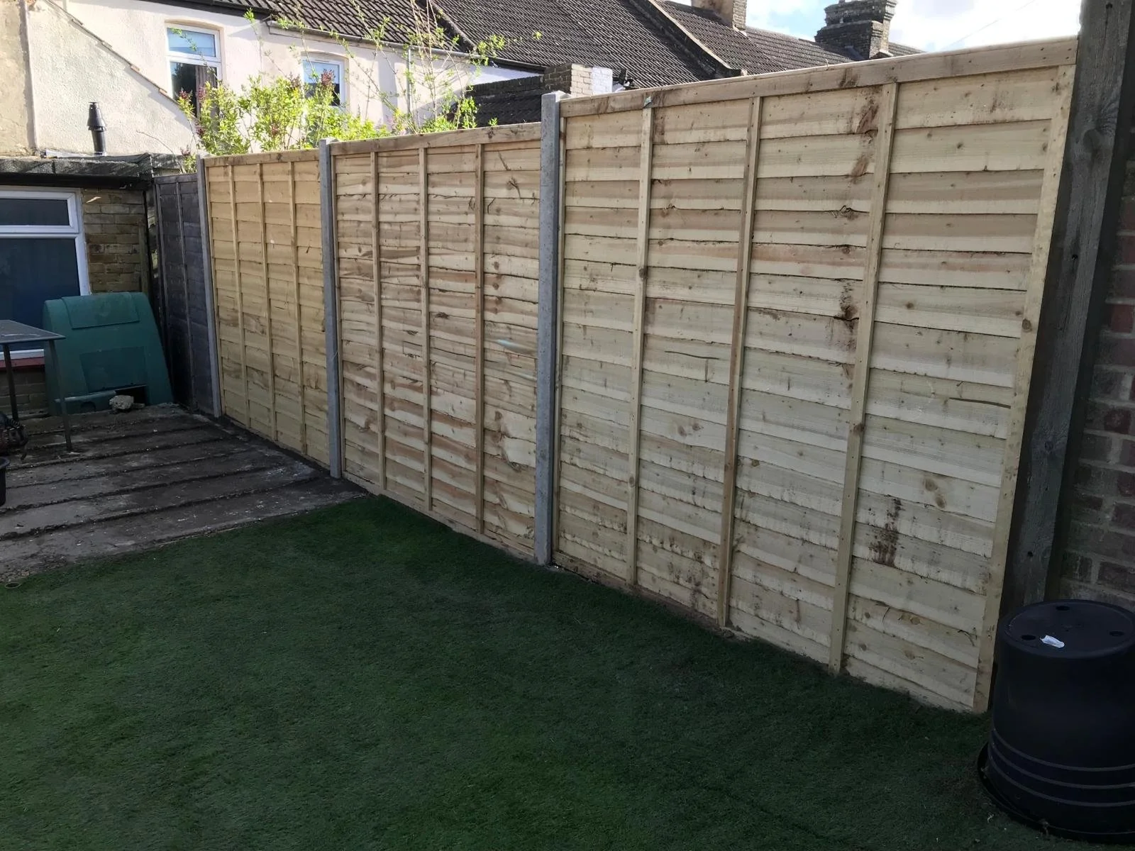 Replacing old, broken Wooden fence and installing a new wooden fence in backyard