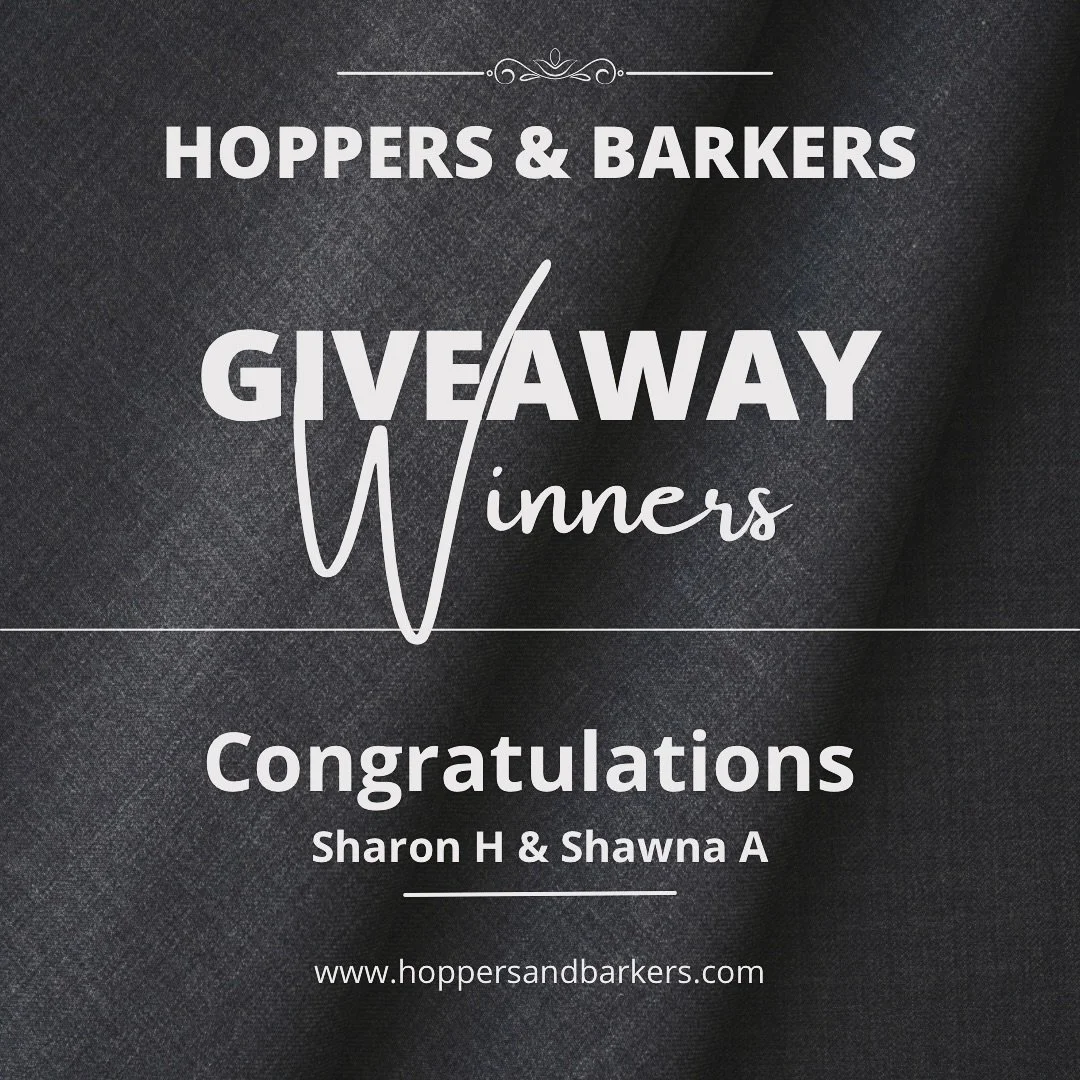 GIVEAWAY WINNER ANNOUNCEMENT 📢 
Drumroll please… 🥁✨
A huge round of ap-paws goes to Sharon and Shawna — our lucky winners of the Hoppers & Barkers Giveaway Baskets! 🎁🐶🐰
Sharon snagged our Luxury Dog Basket and Shawna hopped a