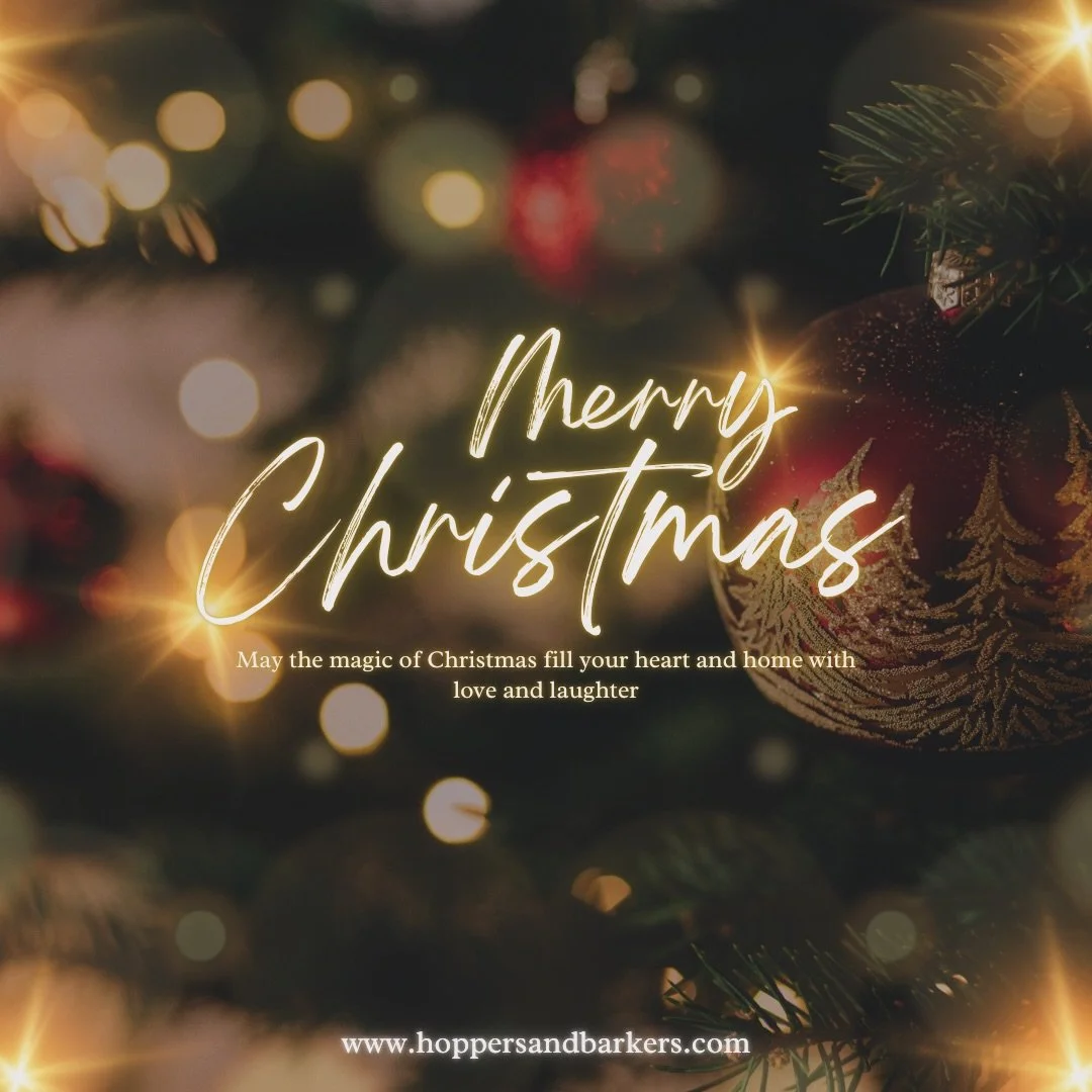 To our beautiful Hoppers &amp; Barkers family,

As the year comes to a close, my heart is overflowing with gratitude for each and every one of you. Your continued love, trust, and support mean more than words can express, not just for our little busi