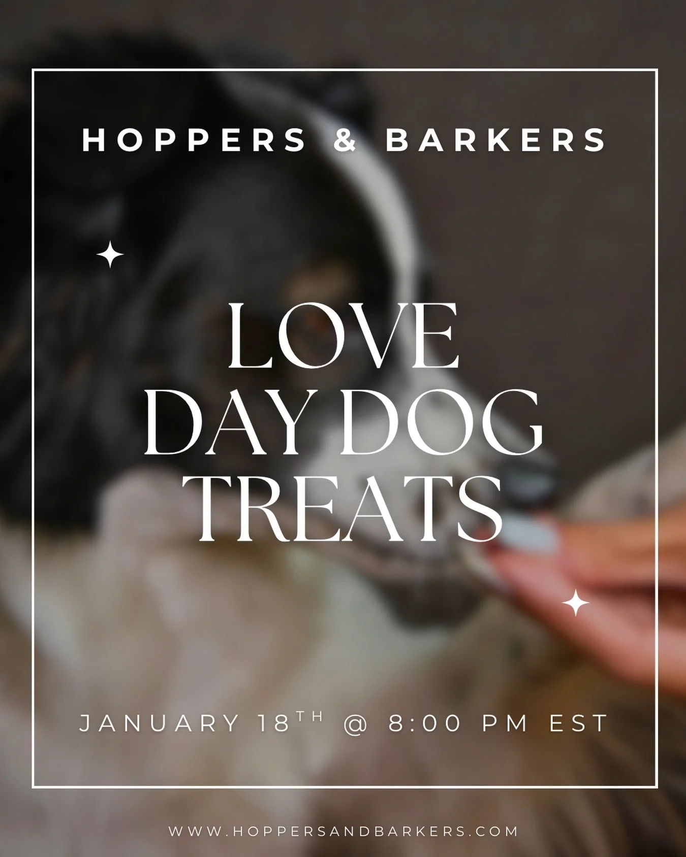At Hoppers &amp; Barkers, love is never rushed and neither are our treats 💘 Our Love Day collection is handcrafted in small batches using premium, organic ingredients made to nourish and delight. This Love Day, gift your pups something made with the